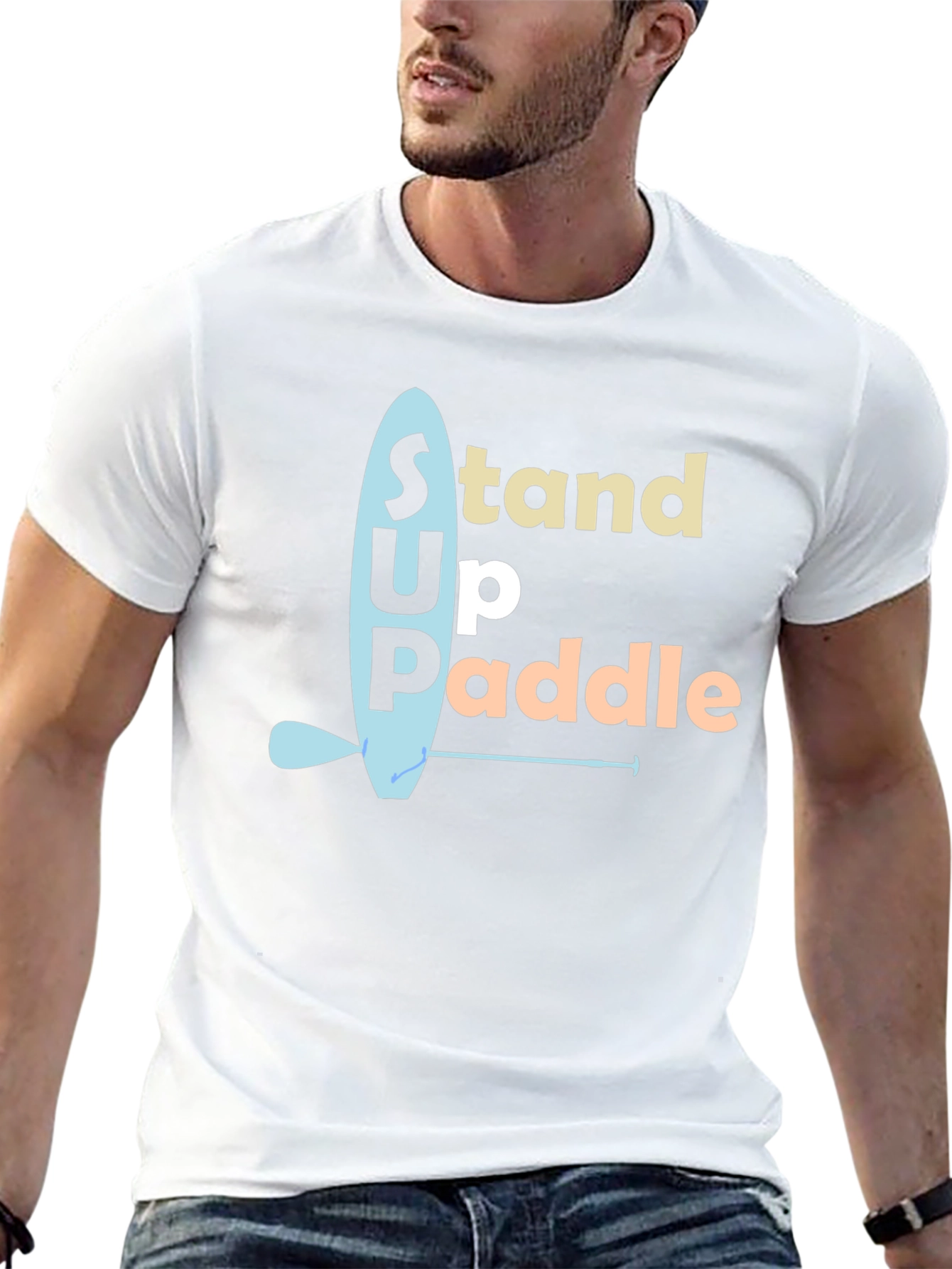 Stand Up Paddle Graphic Tee - Black