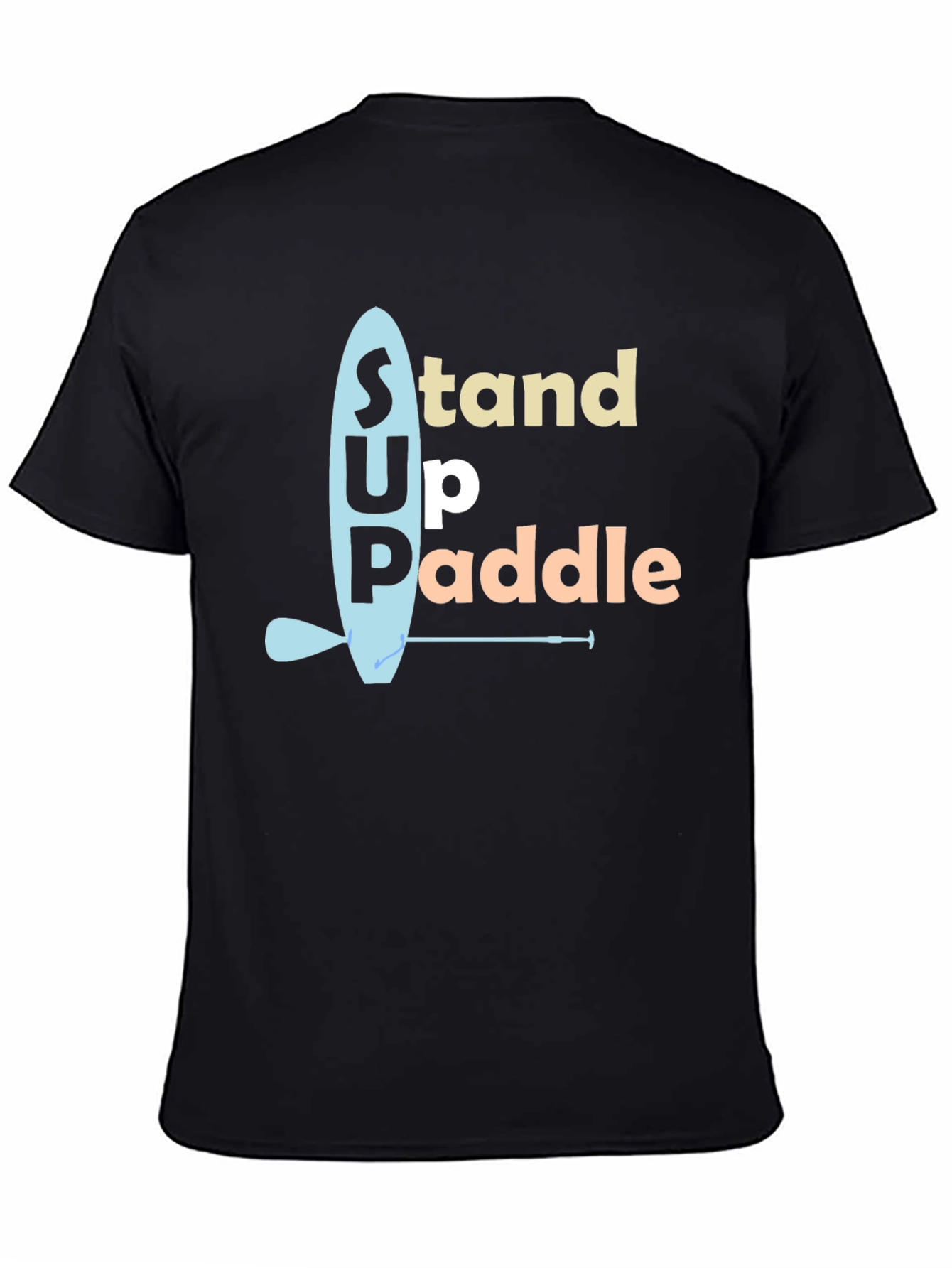 Stand Up Paddle Graphic Tee - Black
