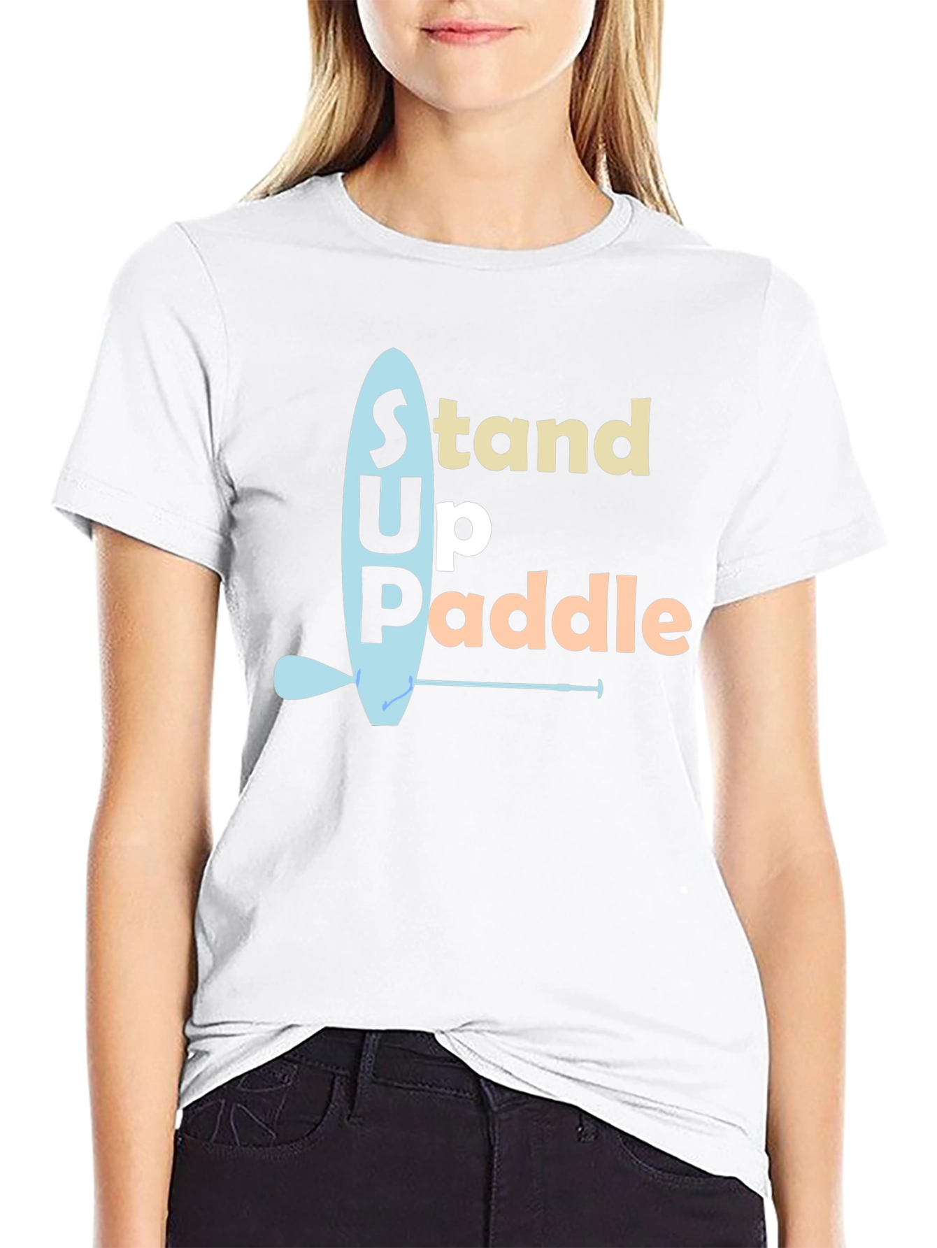 Stand Up Paddle Graphic Tee - Black