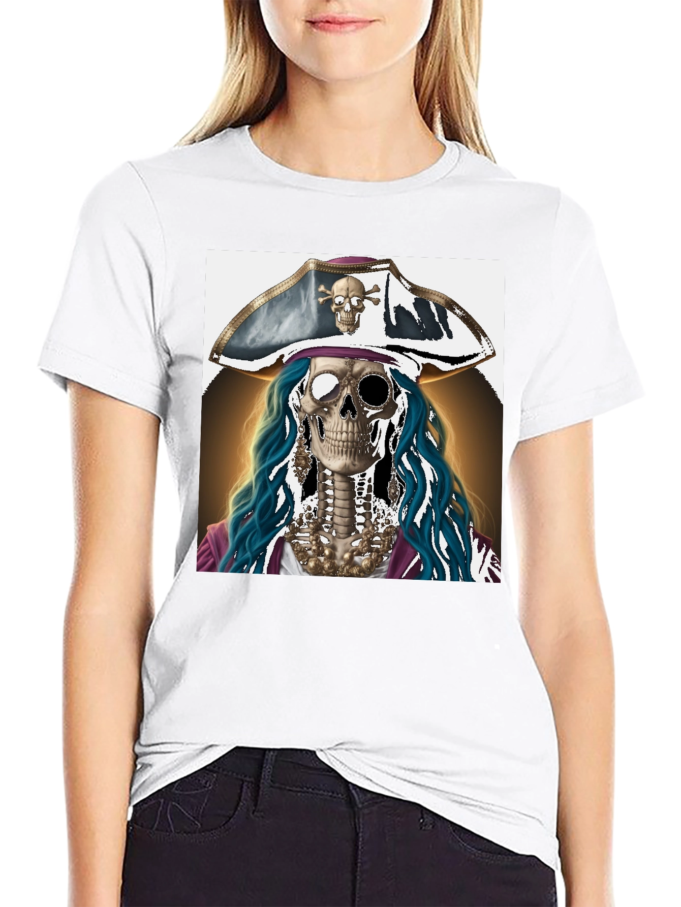 Pirate Skeleton T-Shirt - Unique Graphic Tee
