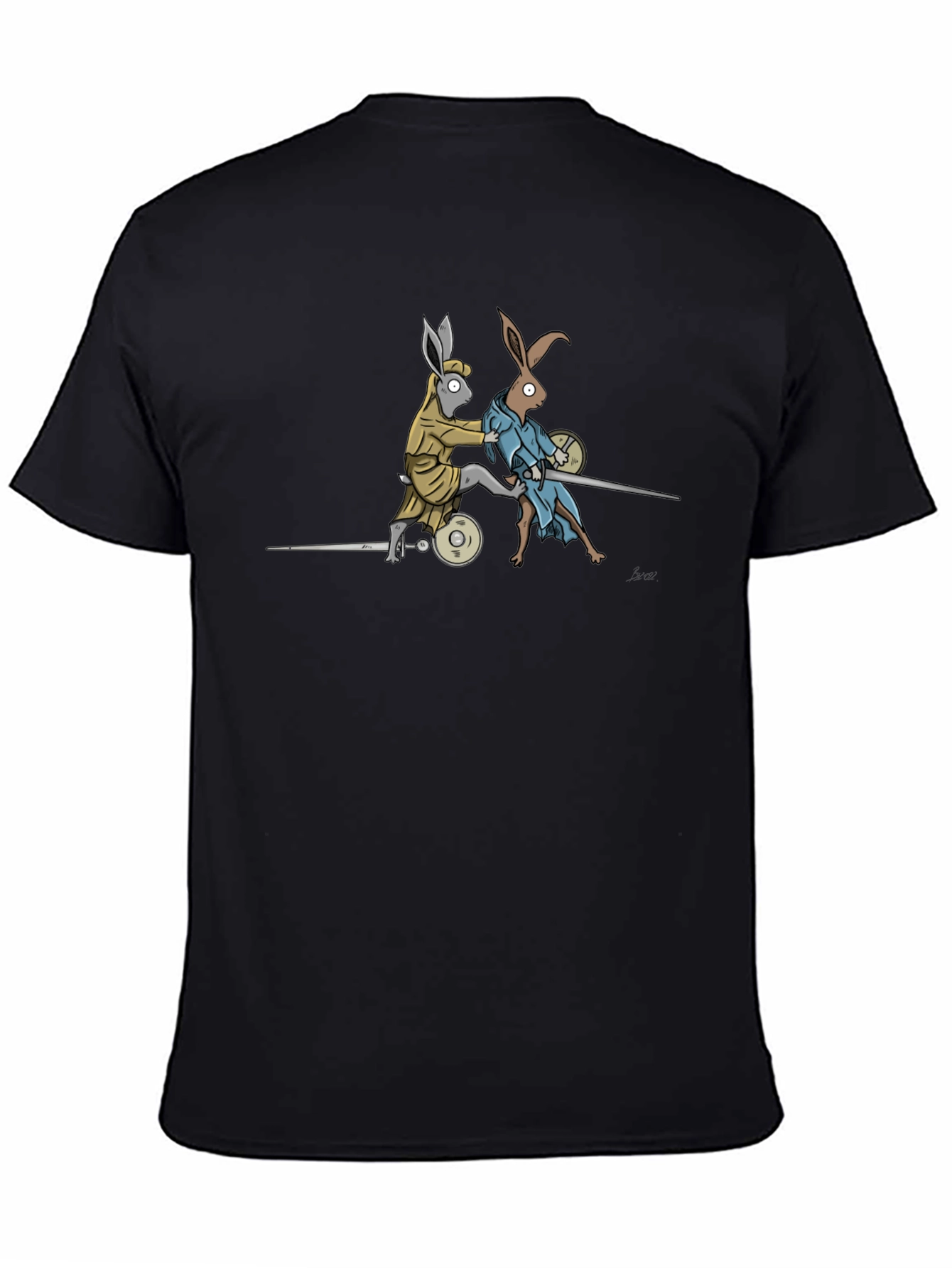 Fencing Rabbits Graphic Tee - Unique Design