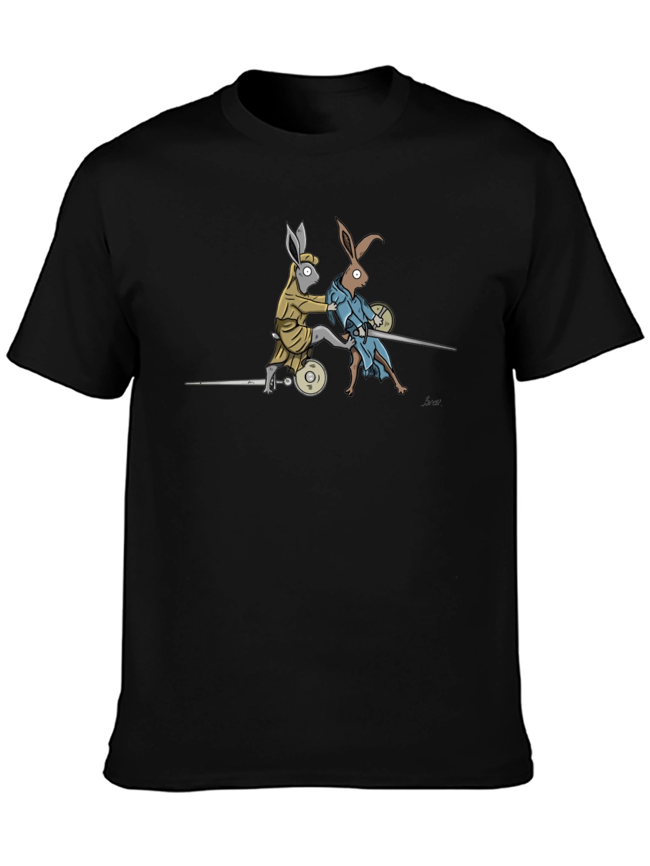 Fencing Rabbits Graphic Tee - Unique Design