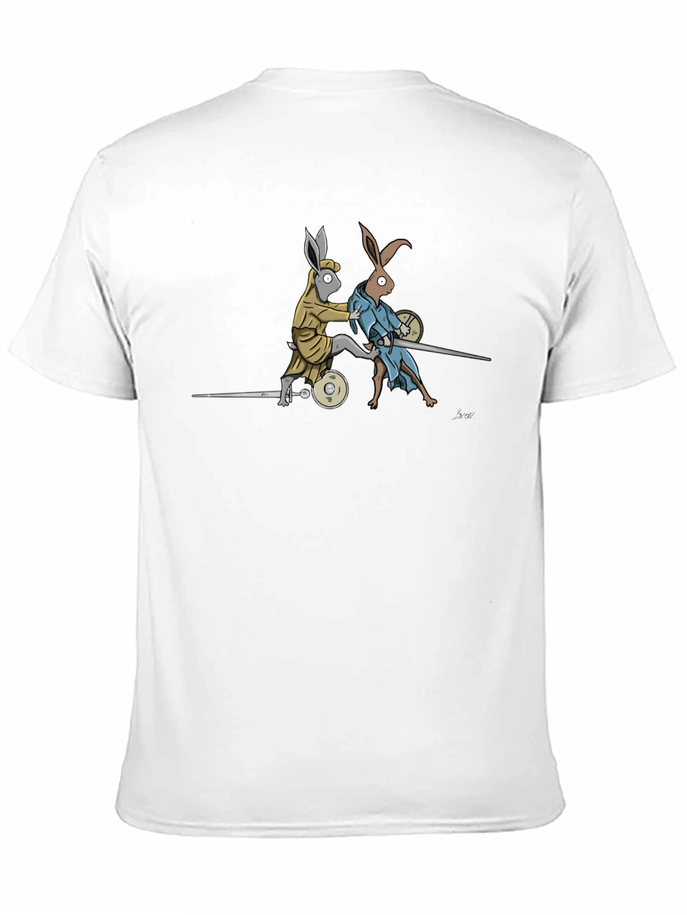 Fencing Rabbits Graphic Tee - Unique Design