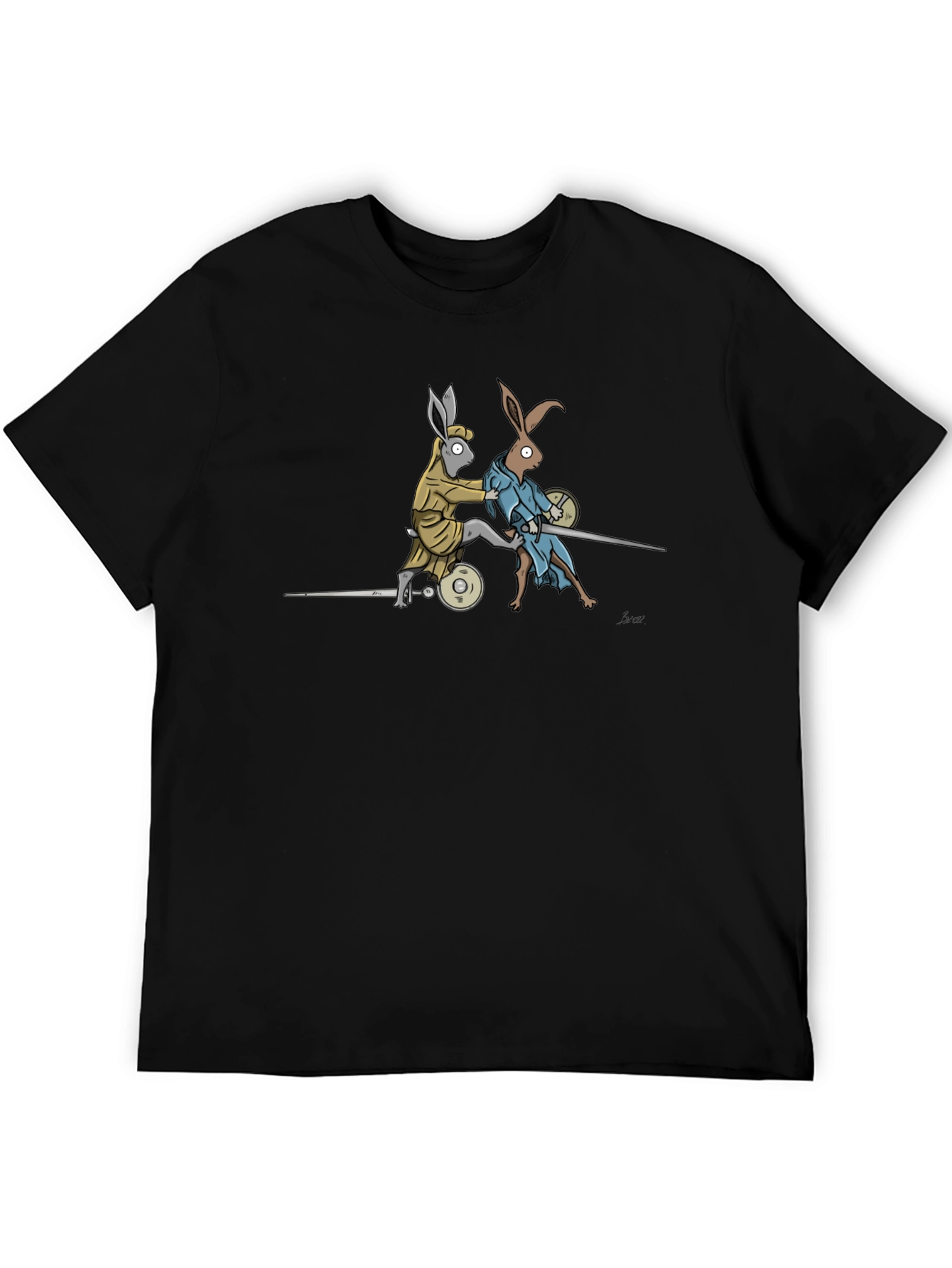 Fencing Rabbits Graphic Tee - Unique Design