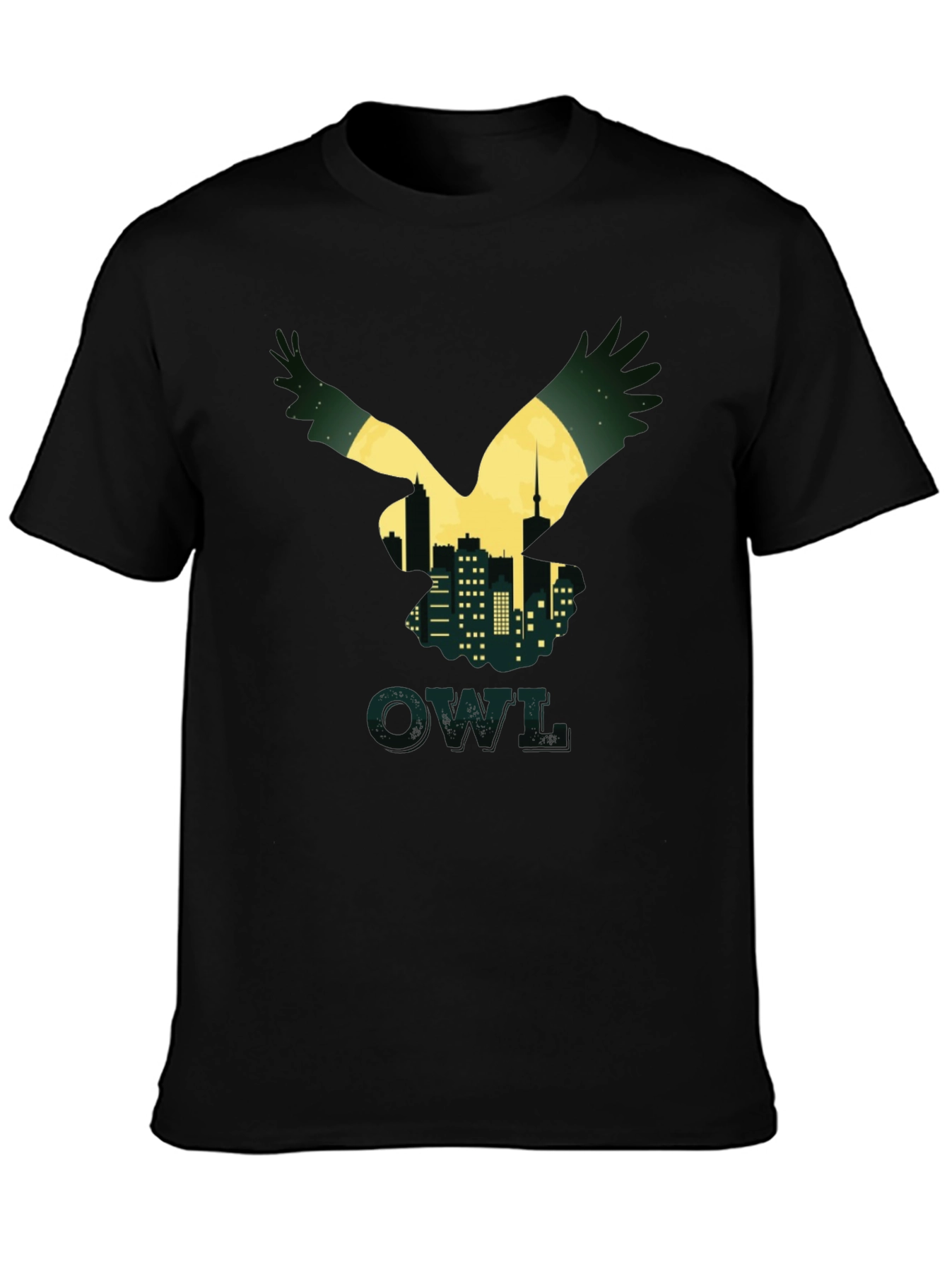Owl Cityscape Graphic Tee
