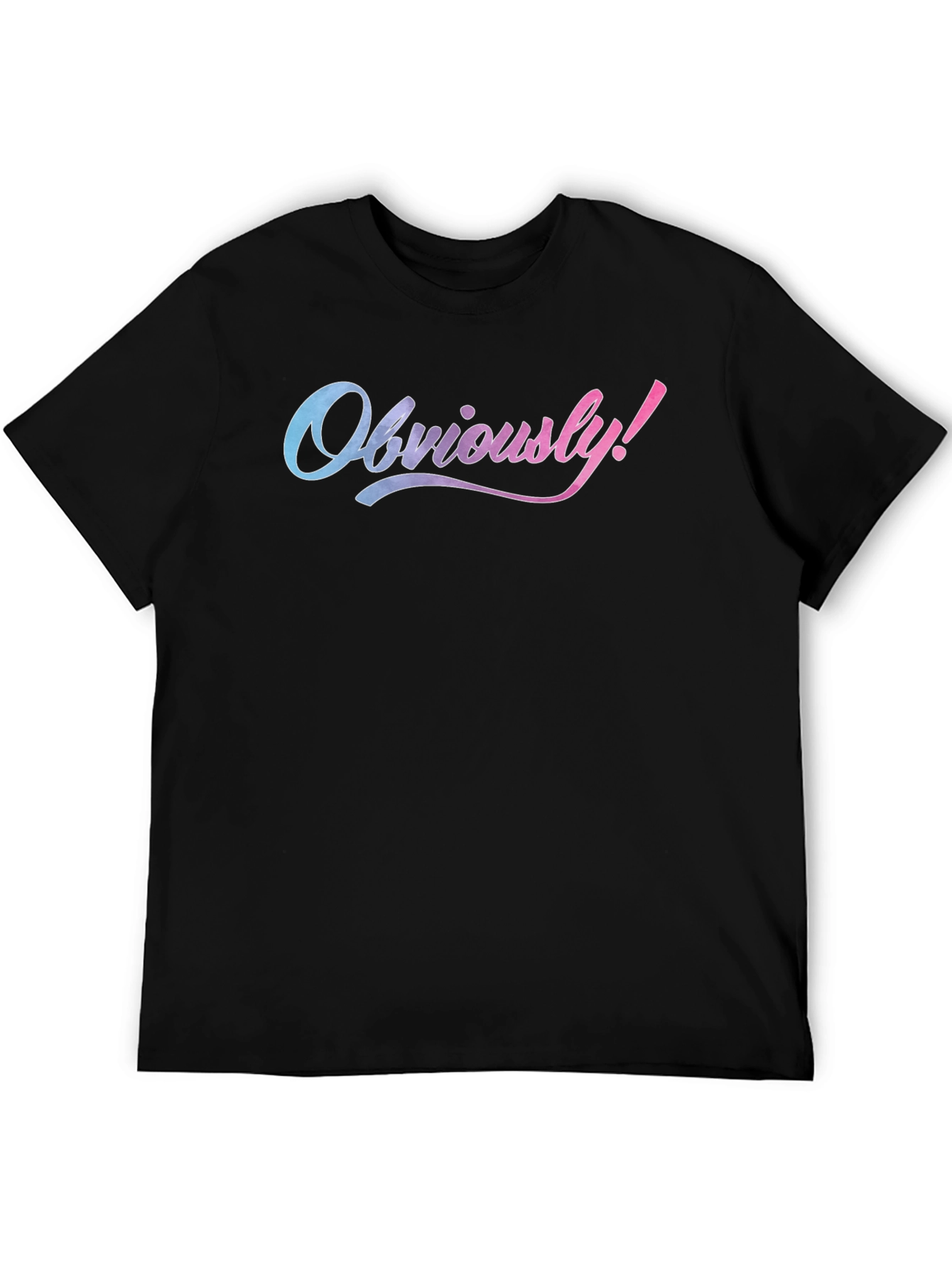 Obviously! Graphic Print Crew Neck Tee
