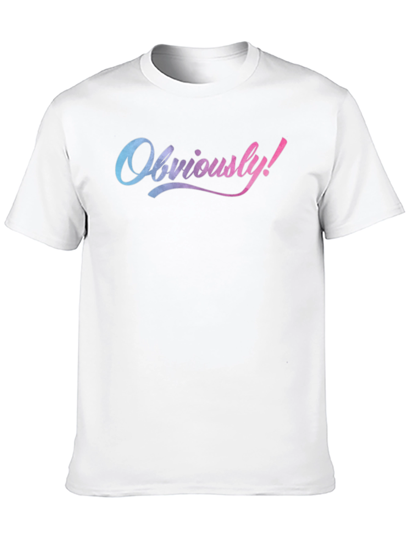 Obviously! Graphic Print Crew Neck Tee