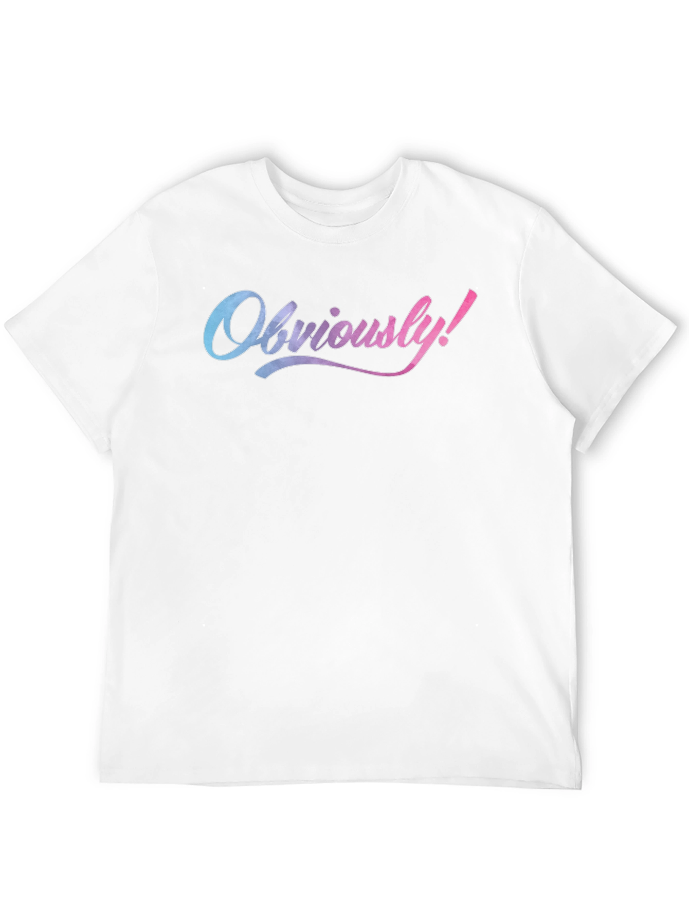 Obviously! Graphic Print Crew Neck Tee