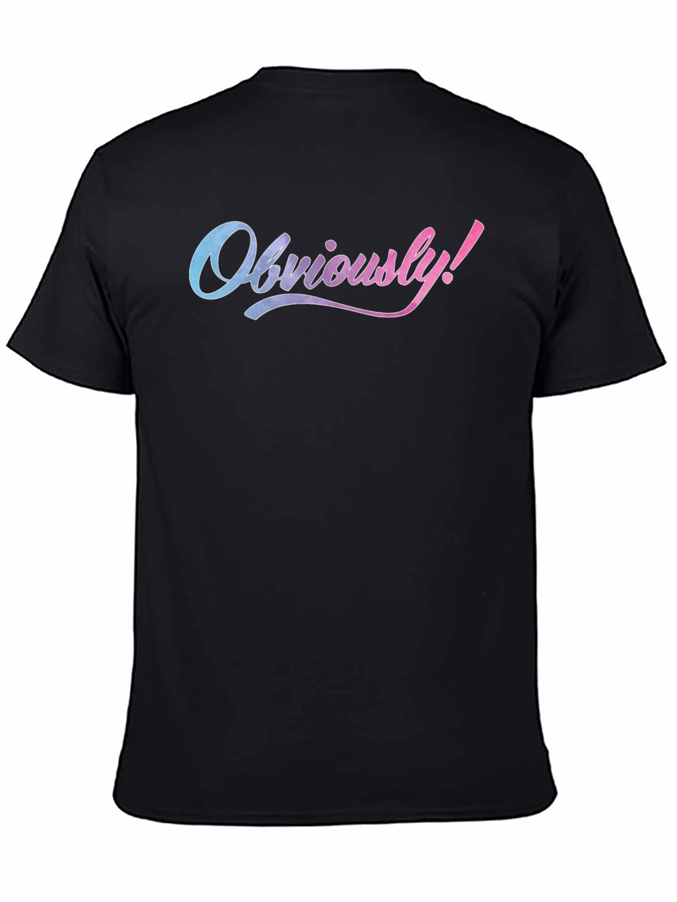 Obviously! Graphic Print Crew Neck Tee