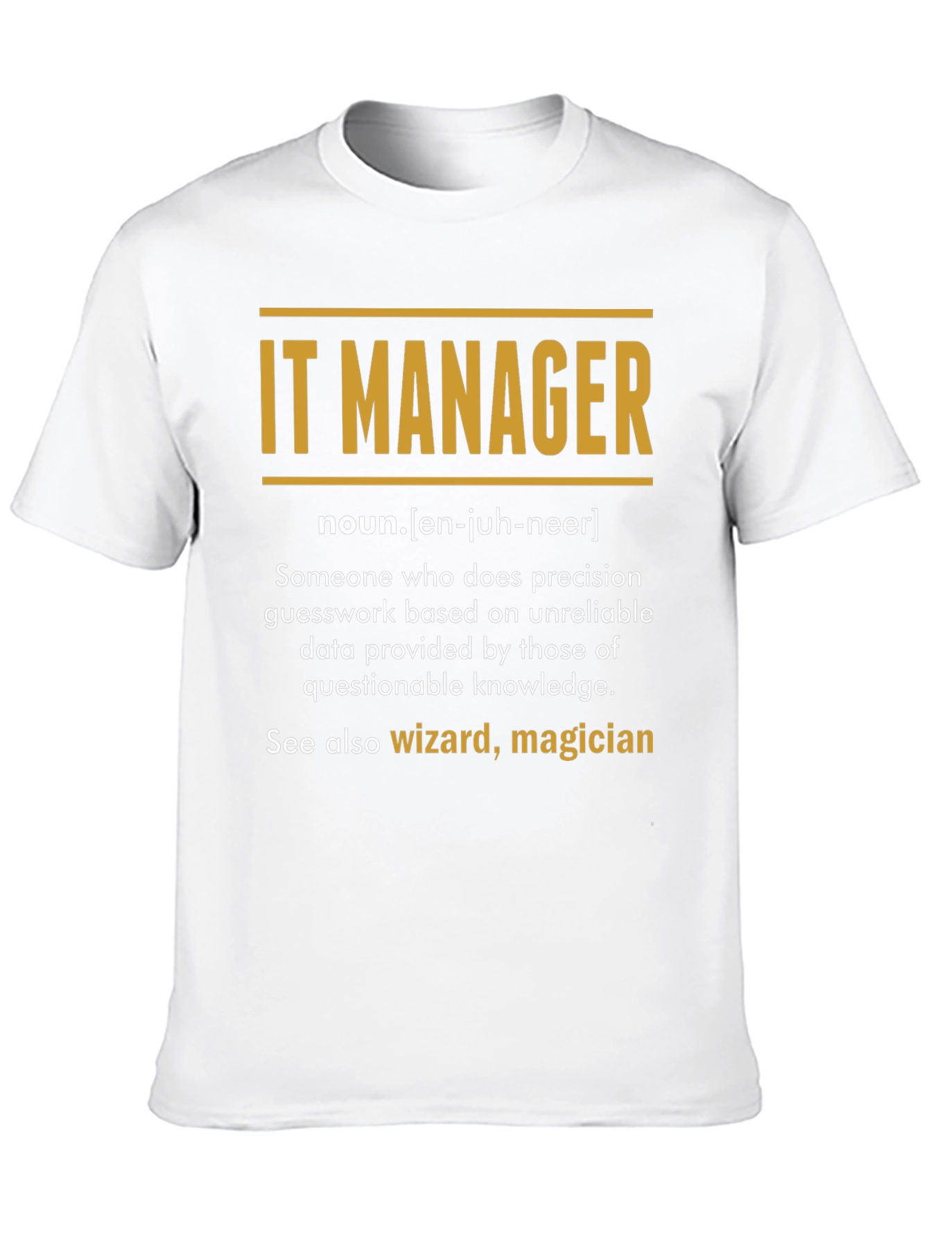 IT Manager Definition T-Shirt
