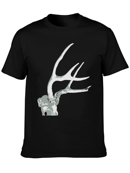 Antler Graphic Tee - Black Unisex T-Shirt