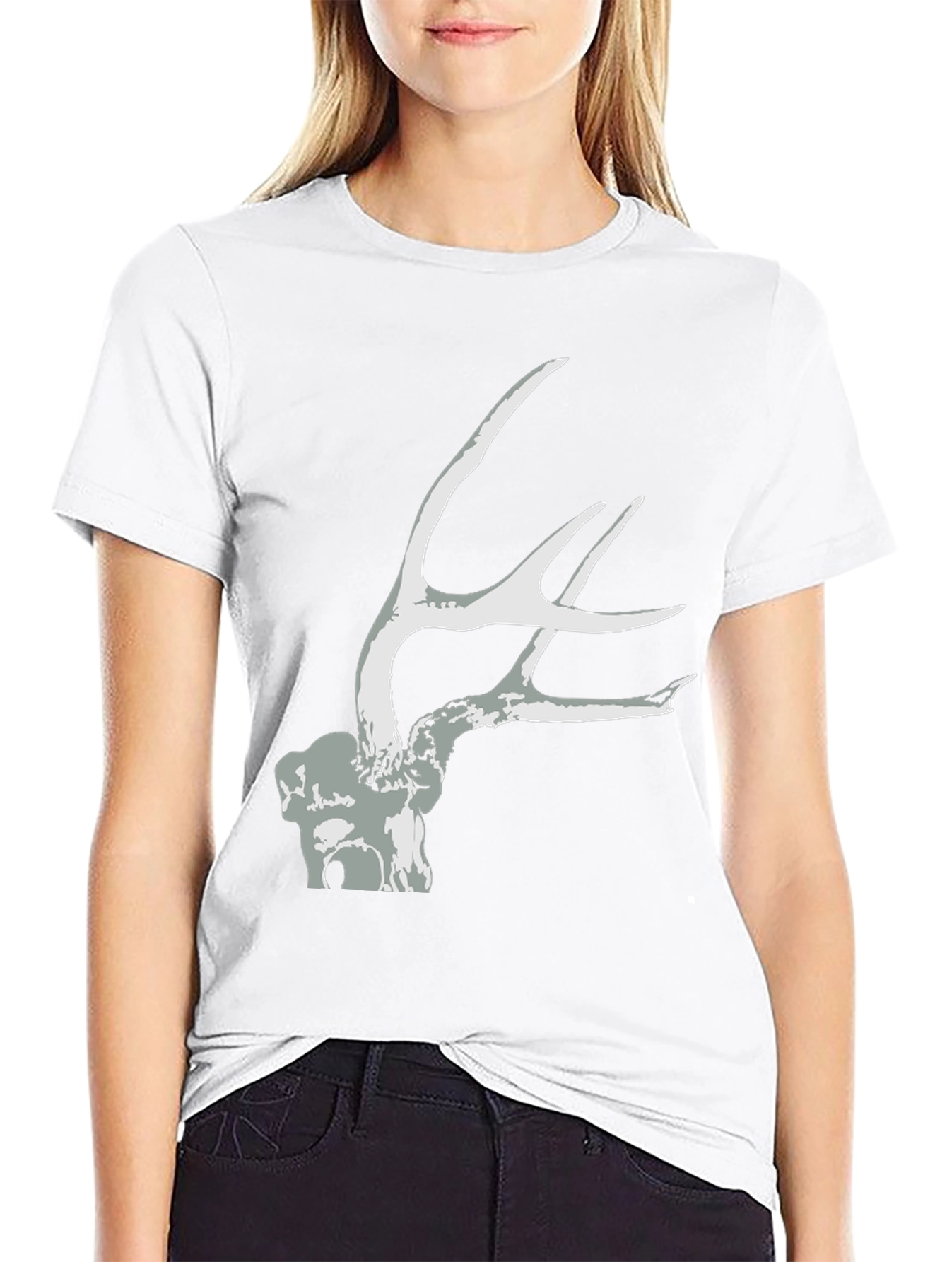 Antler Graphic Tee - Black Unisex T-Shirt