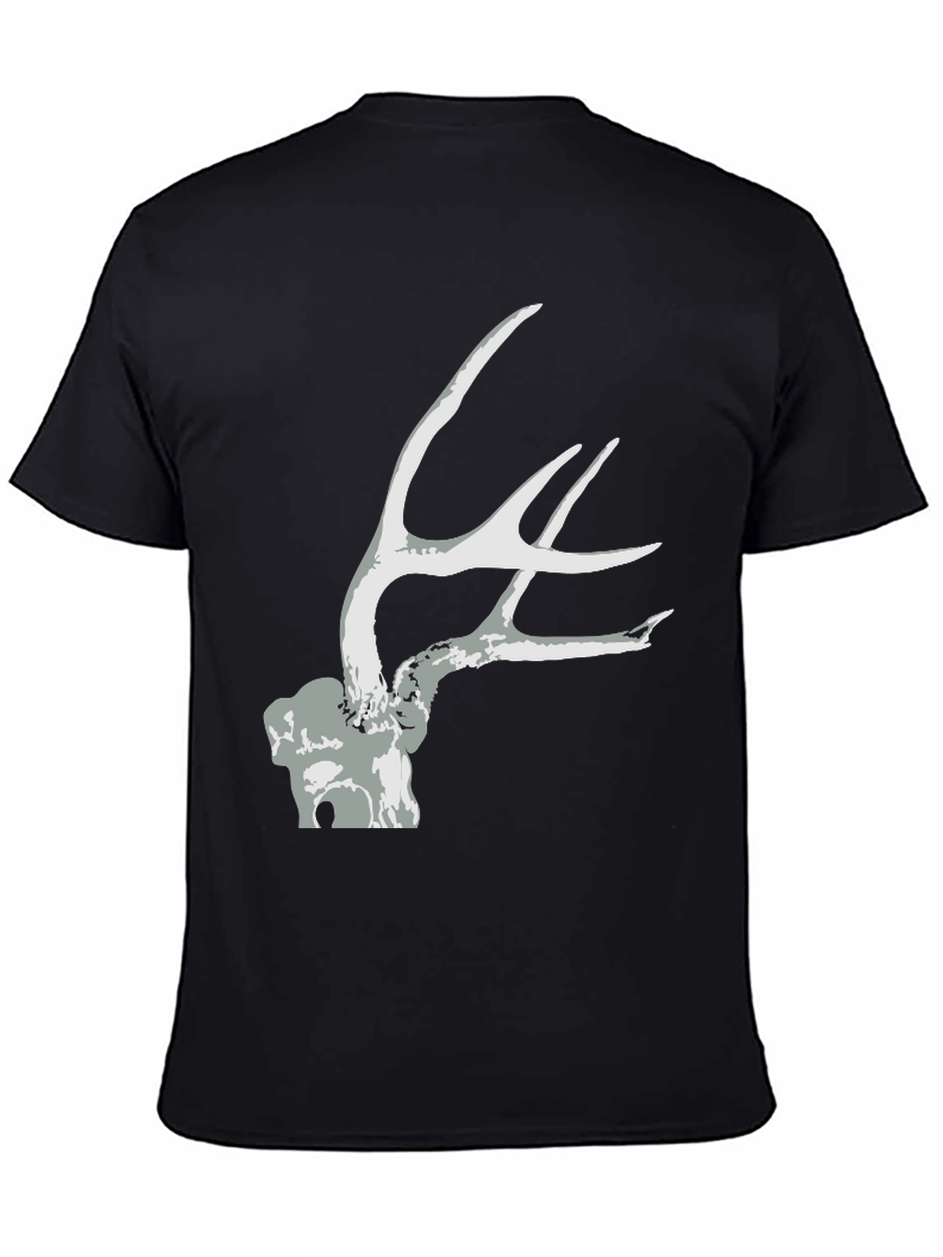 Antler Graphic Tee - Black Unisex T-Shirt