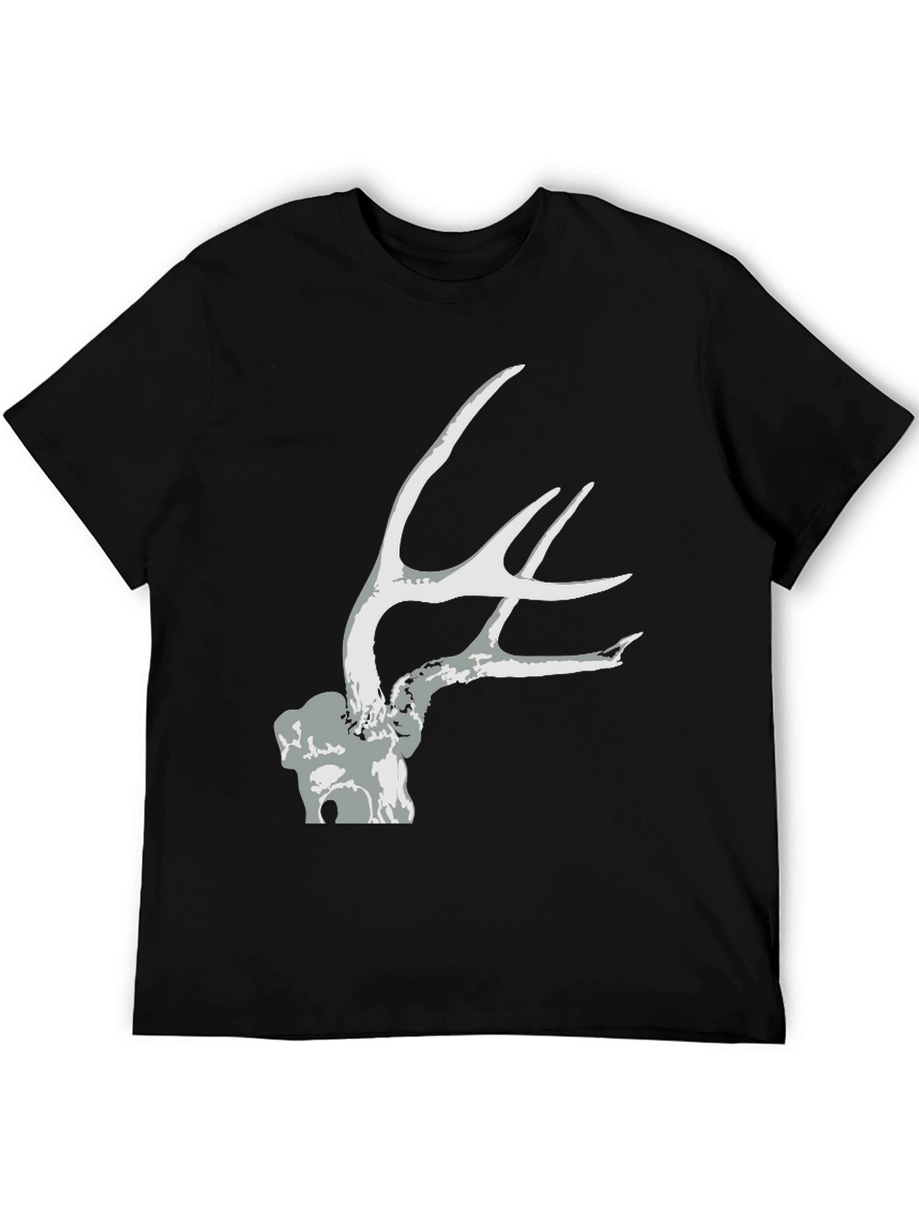 Antler Graphic Tee - Black Unisex T-Shirt