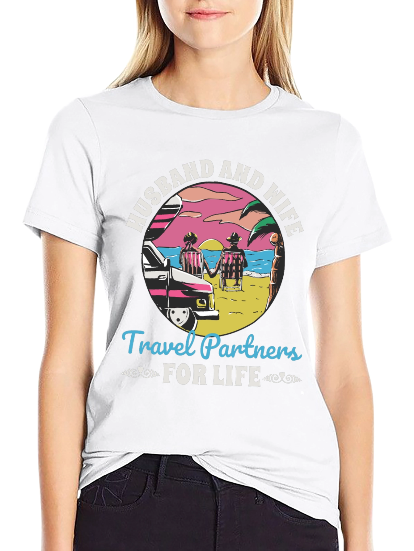 Husband and Wife Travel Partners T-Shirt