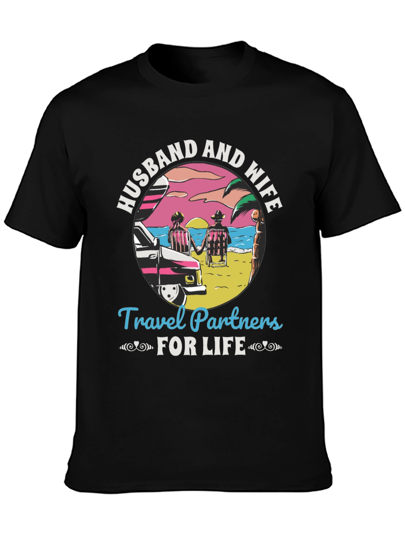 Husband and Wife Travel Partners T-Shirt