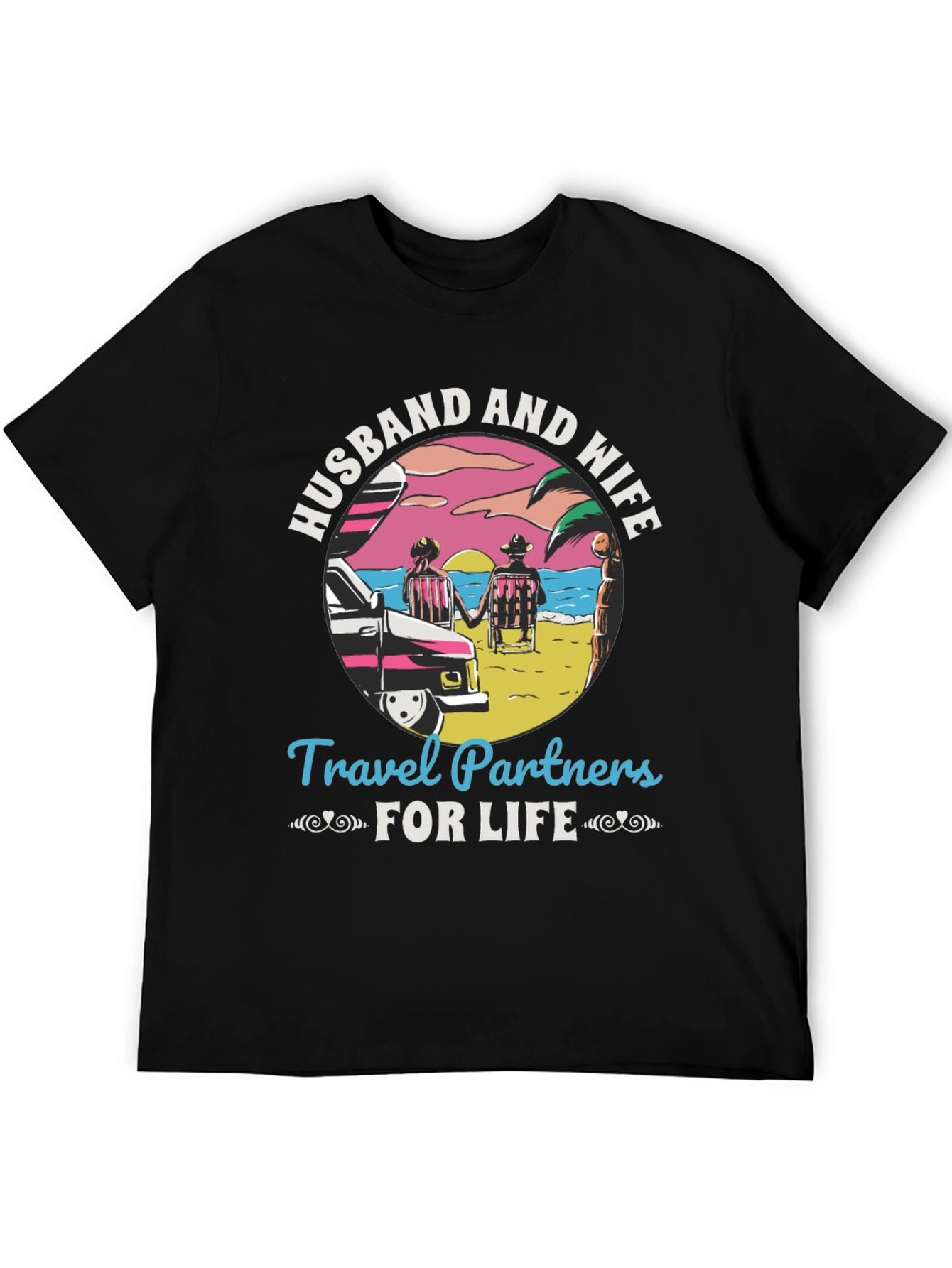 Husband and Wife Travel Partners T-Shirt