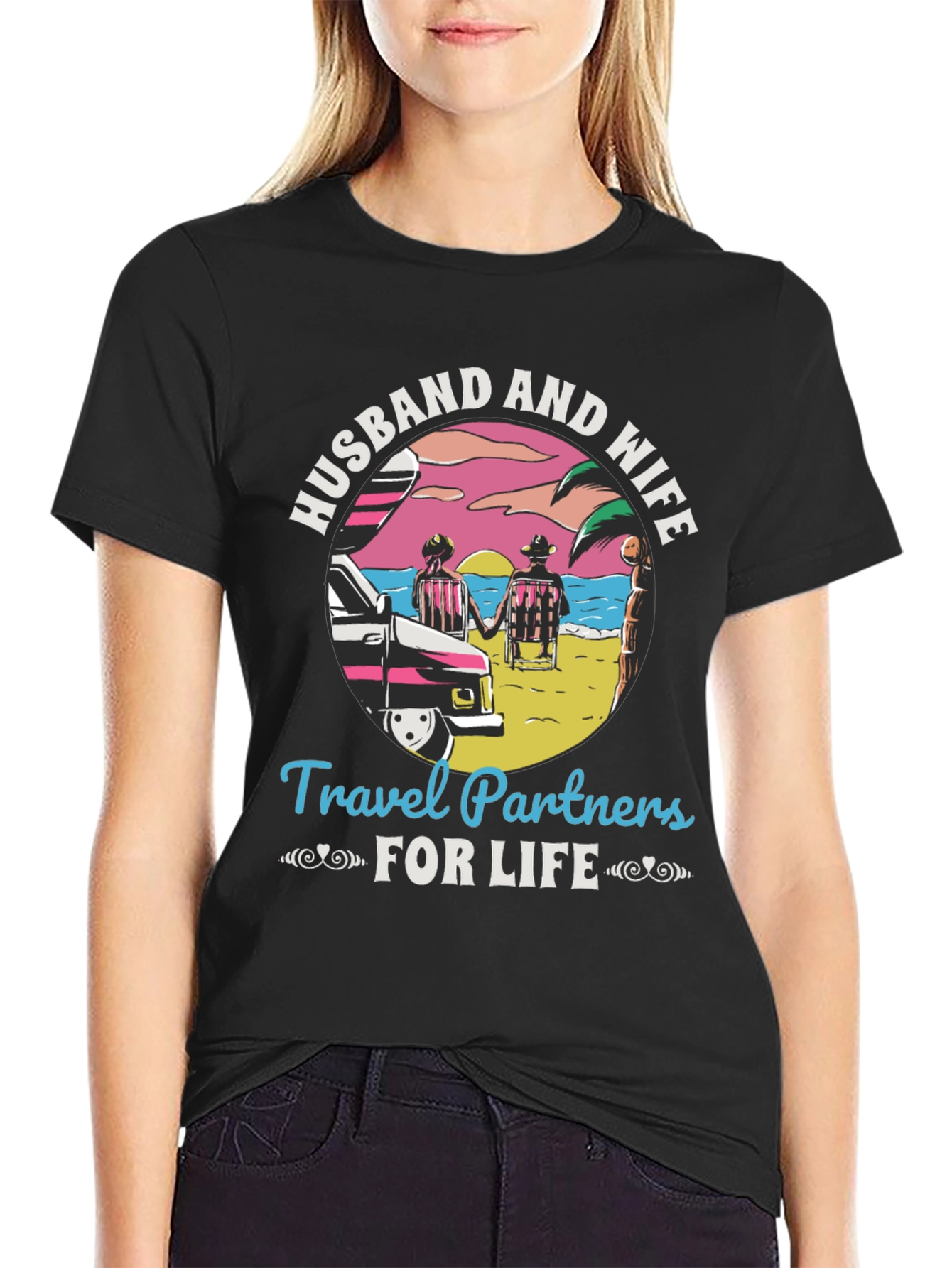 Husband and Wife Travel Partners T-Shirt