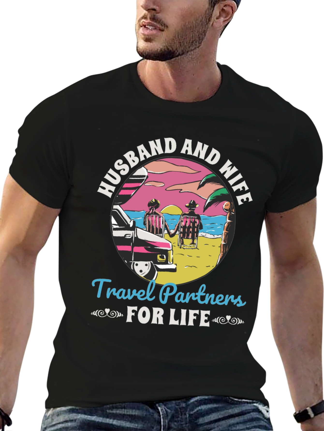 Husband and Wife Travel Partners T-Shirt