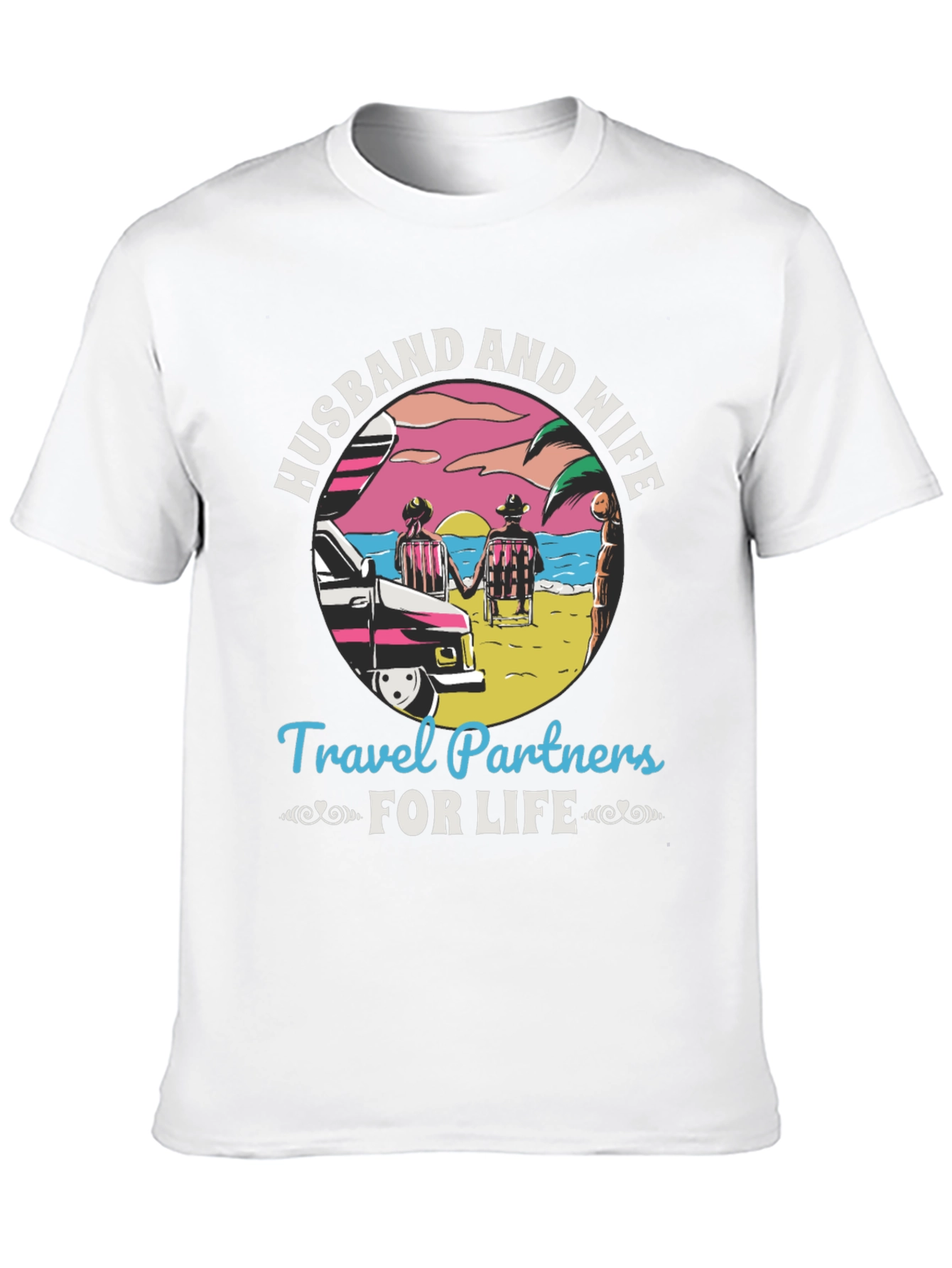 Husband and Wife Travel Partners T-Shirt