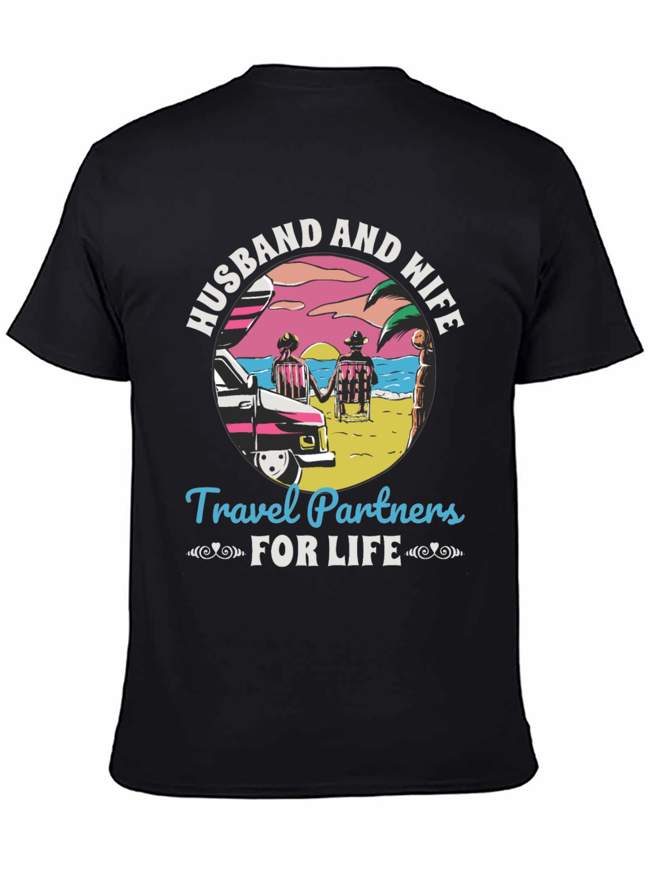 Husband and Wife Travel Partners T-Shirt