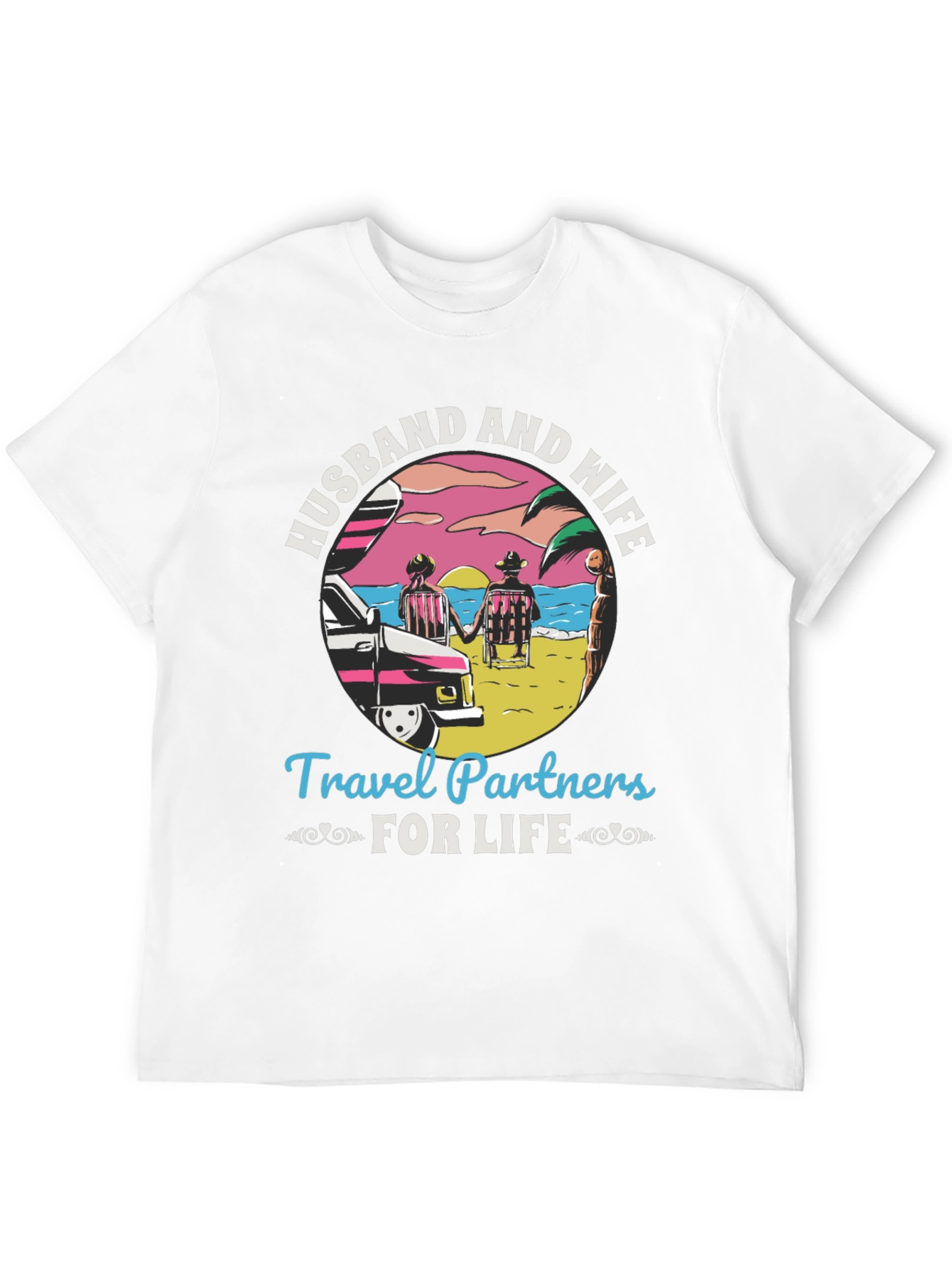 Husband and Wife Travel Partners T-Shirt