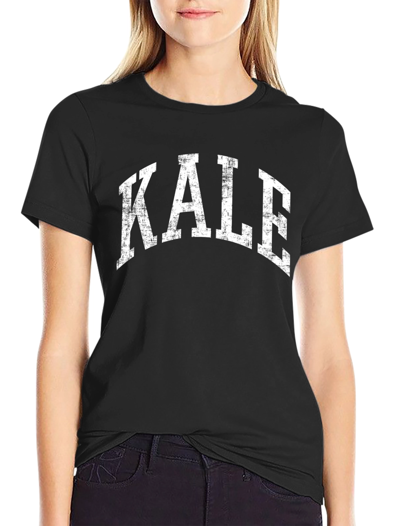 KALE Distressed Graphic T-Shirt