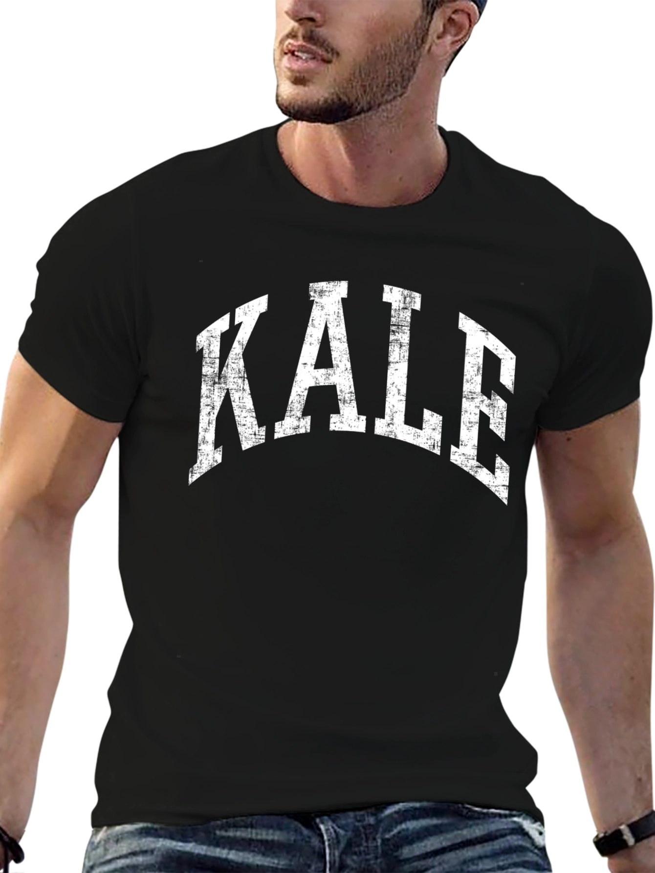 KALE Distressed Graphic T-Shirt