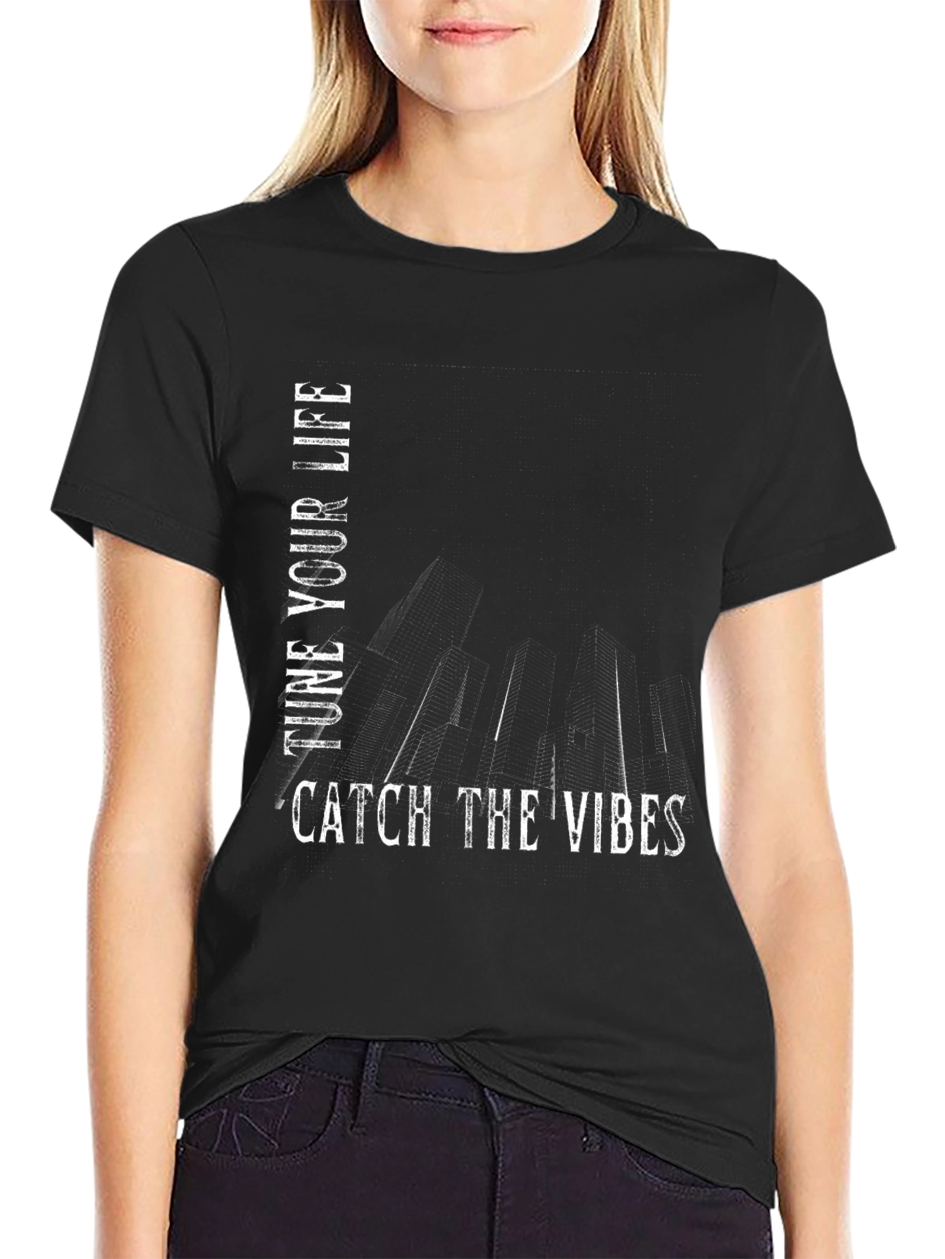 Tune Your Life Catch The Vibes Graphic Tee