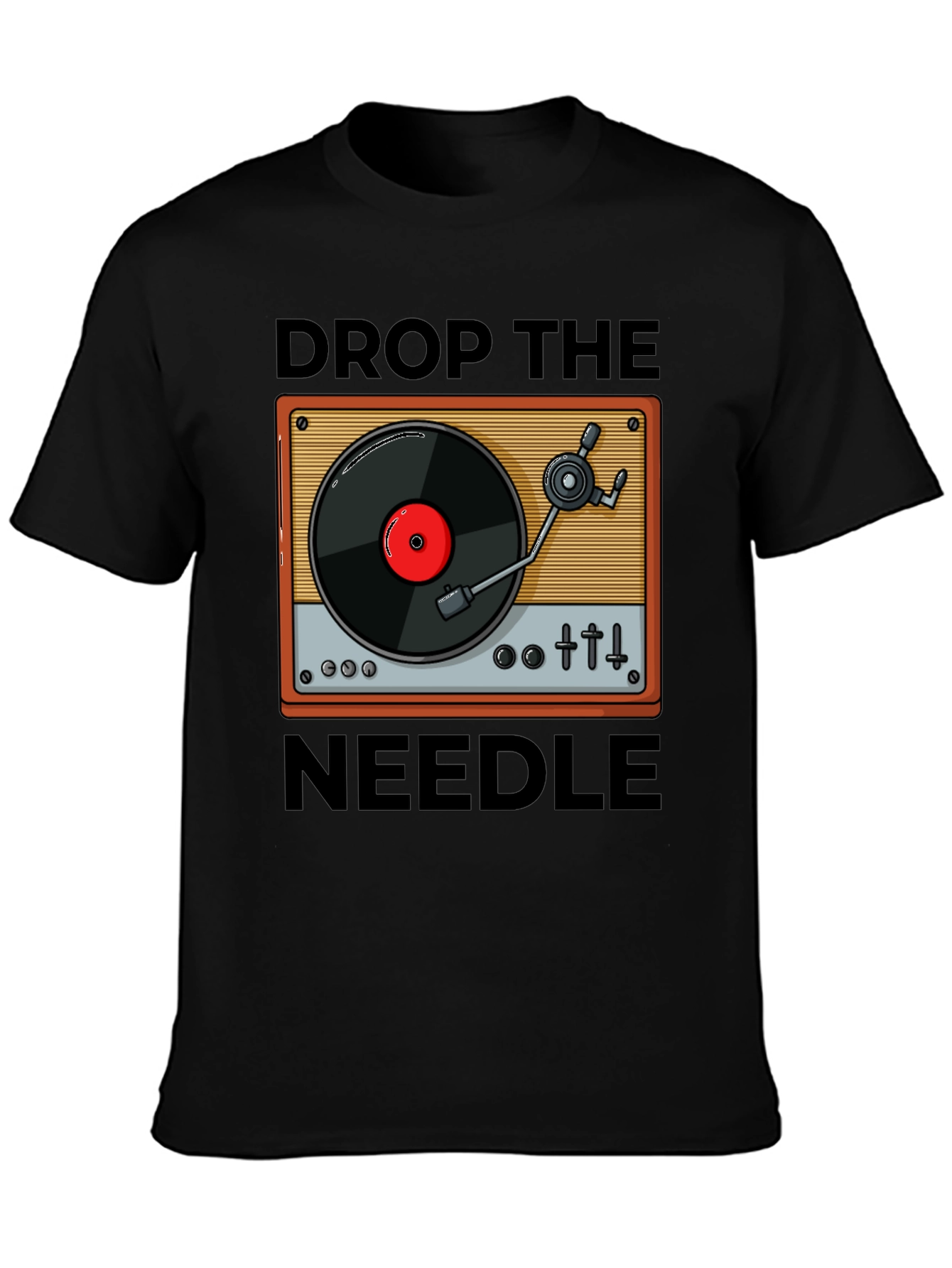 Drop The Needle Turntable Graphic Tee