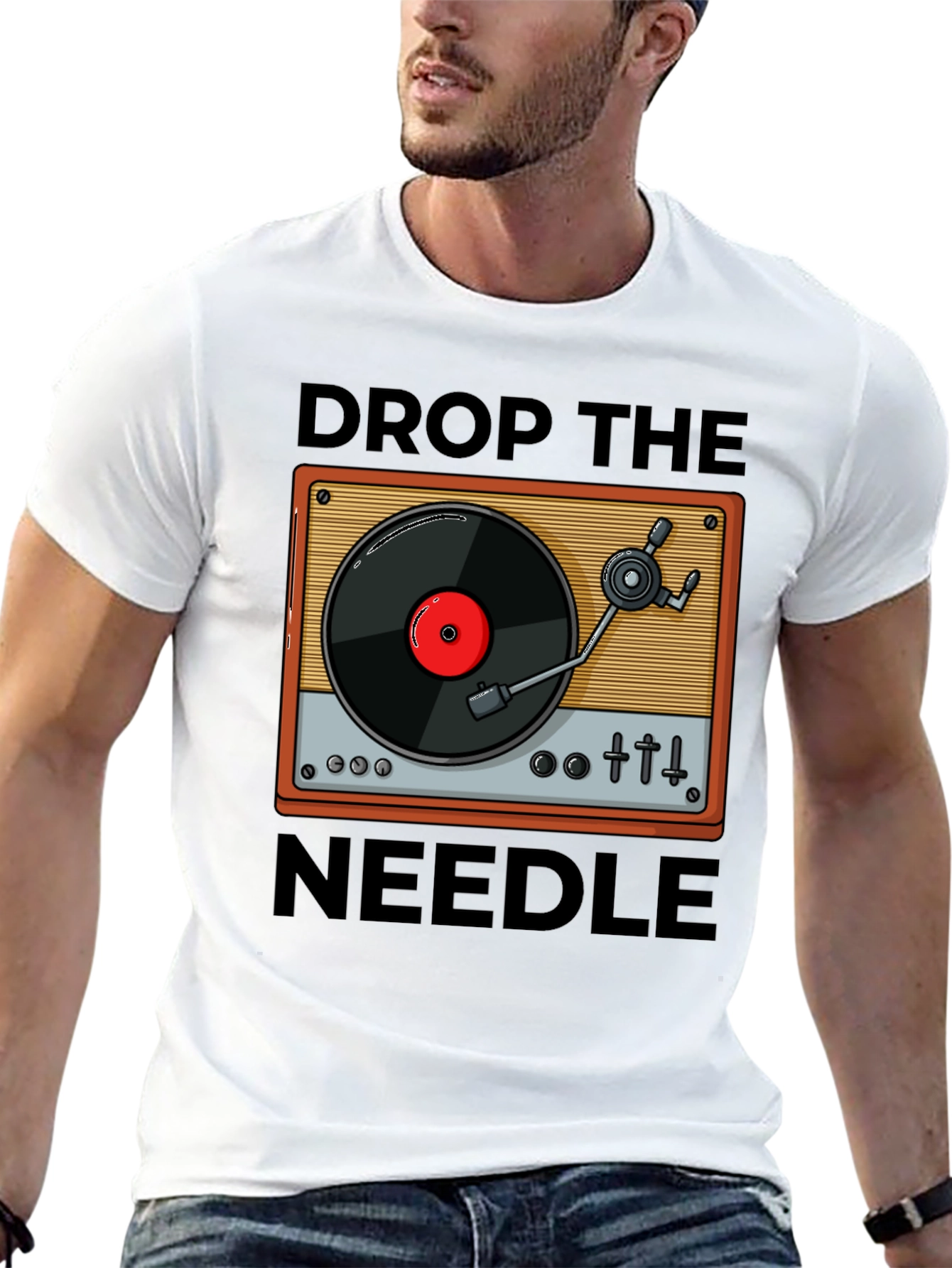 Drop The Needle Turntable Graphic Tee
