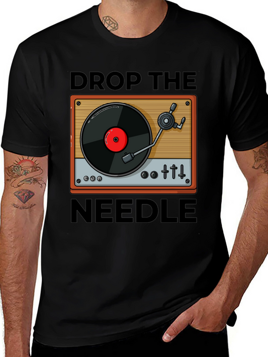 Drop The Needle Turntable Graphic Tee