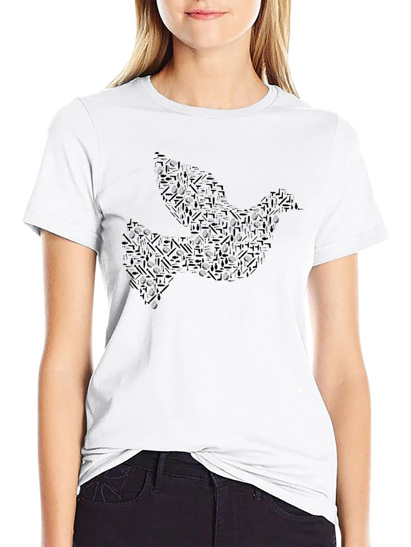 Dove Graphic Black T-Shirt