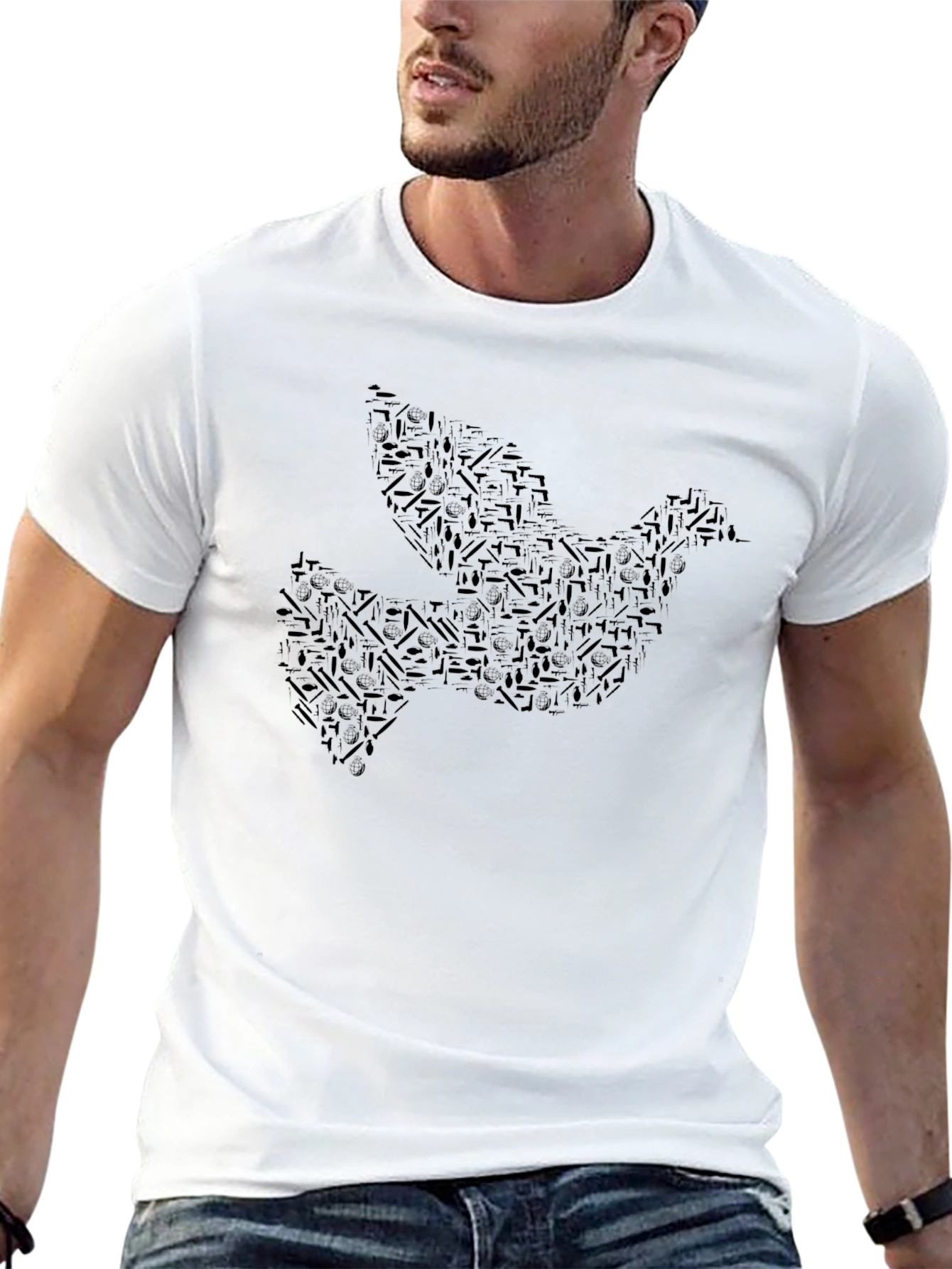 Dove Graphic Black T-Shirt