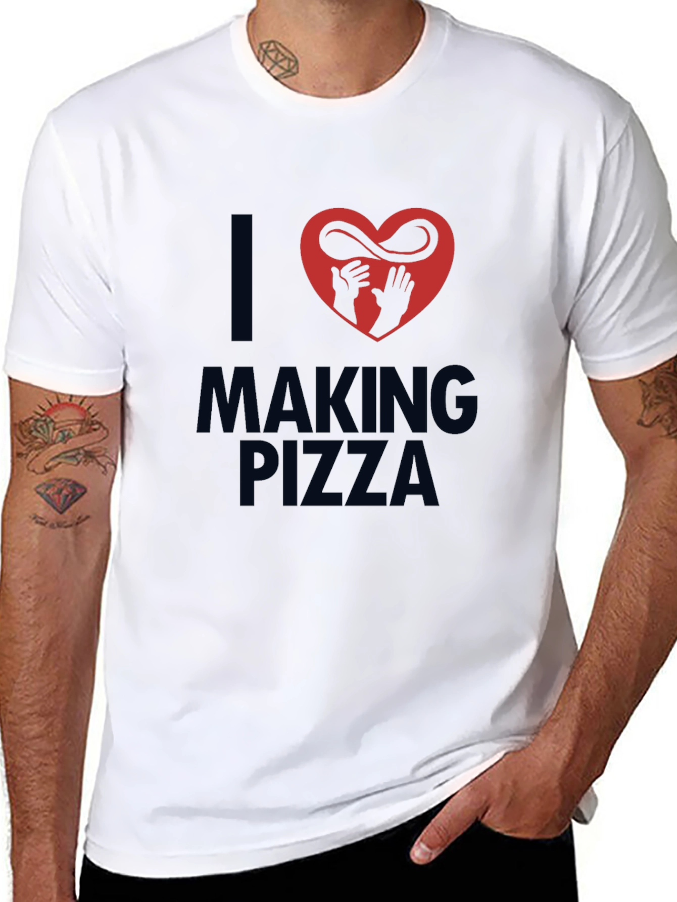 I Love Making Pizza Graphic T-Shirt