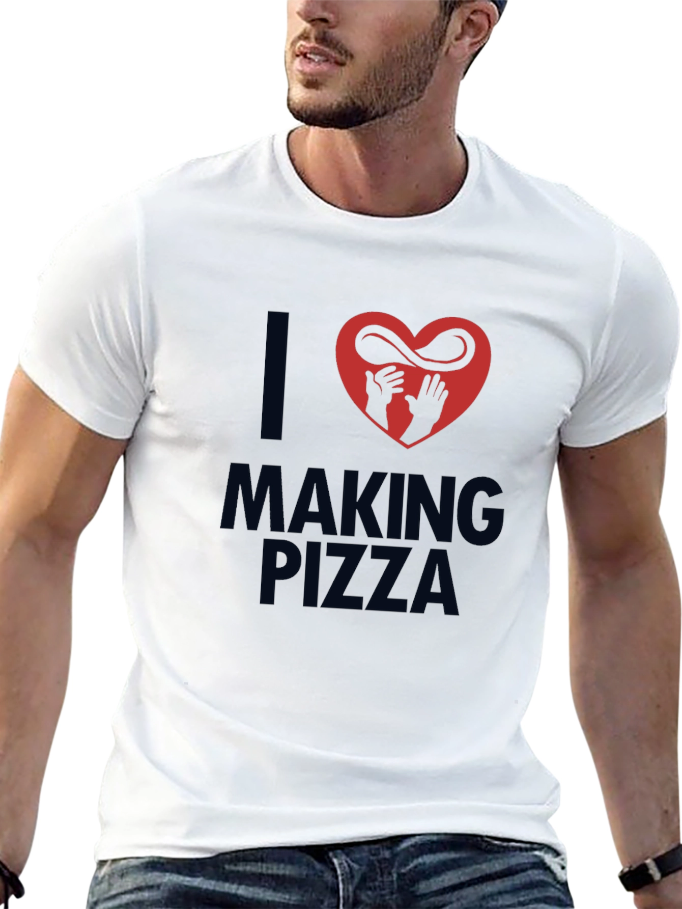 I Love Making Pizza Graphic T-Shirt