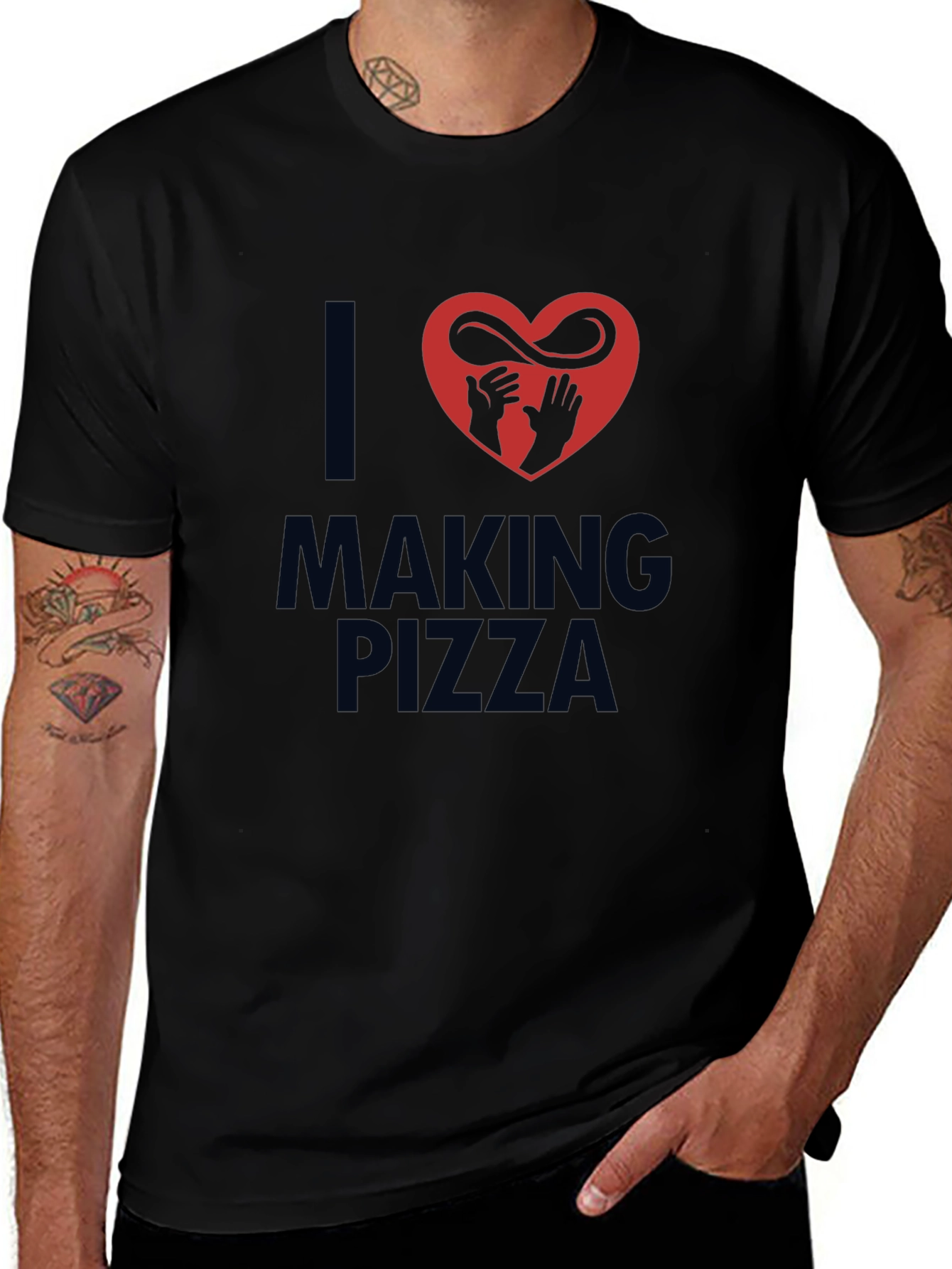 I Love Making Pizza Graphic T-Shirt