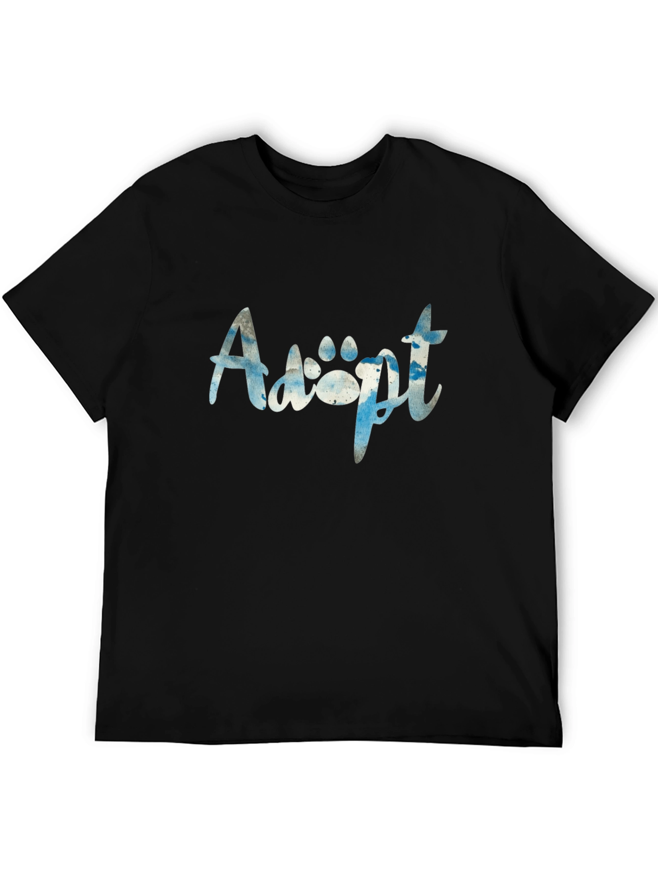 Adopt Paw Print Graphic T-Shirt