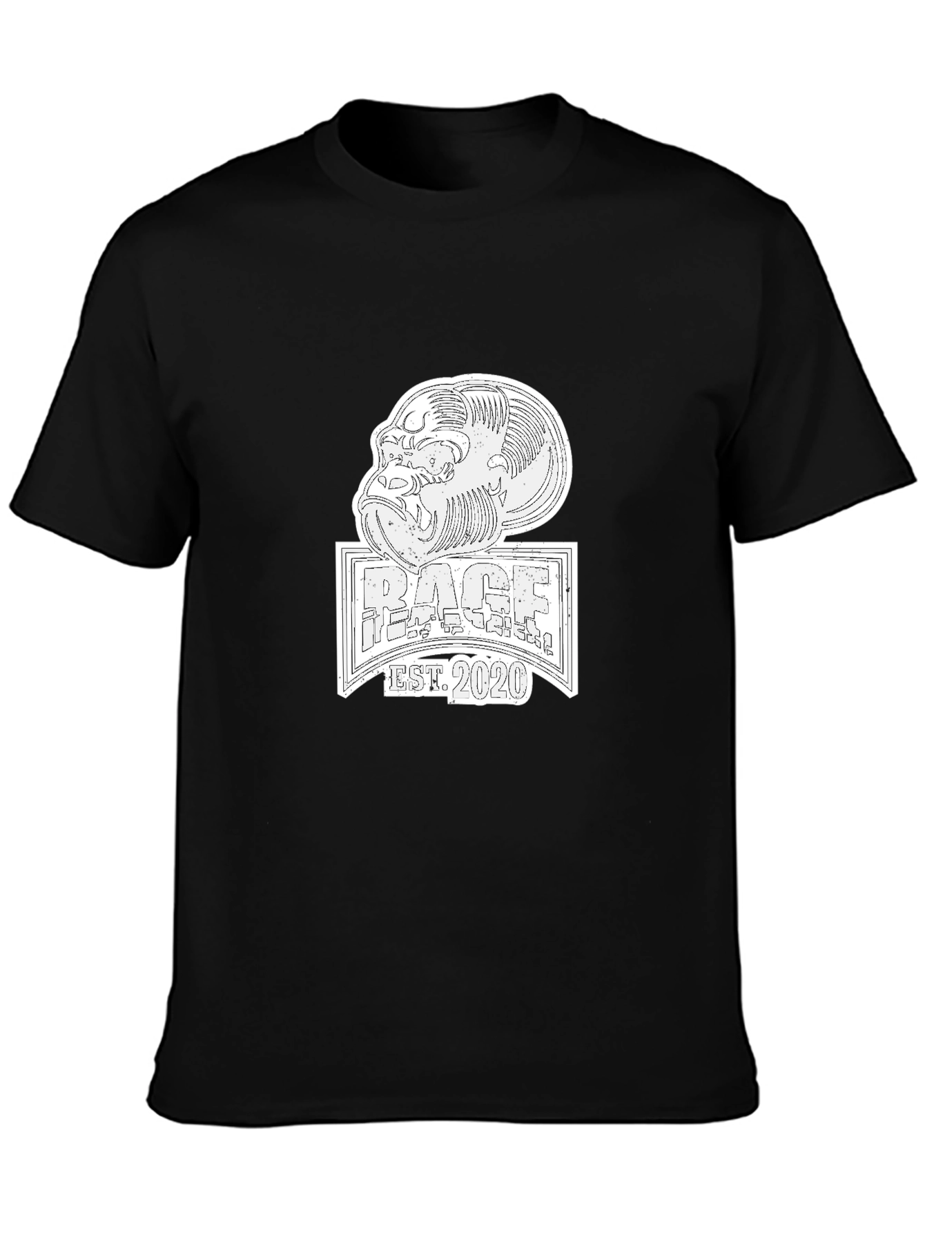 RAGE Gorilla T-Shirt - Est. 2020 - Black