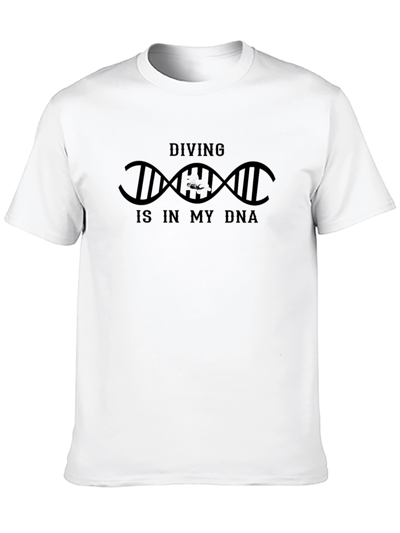 Diving DNA T-Shirt - Black Cotton Tee