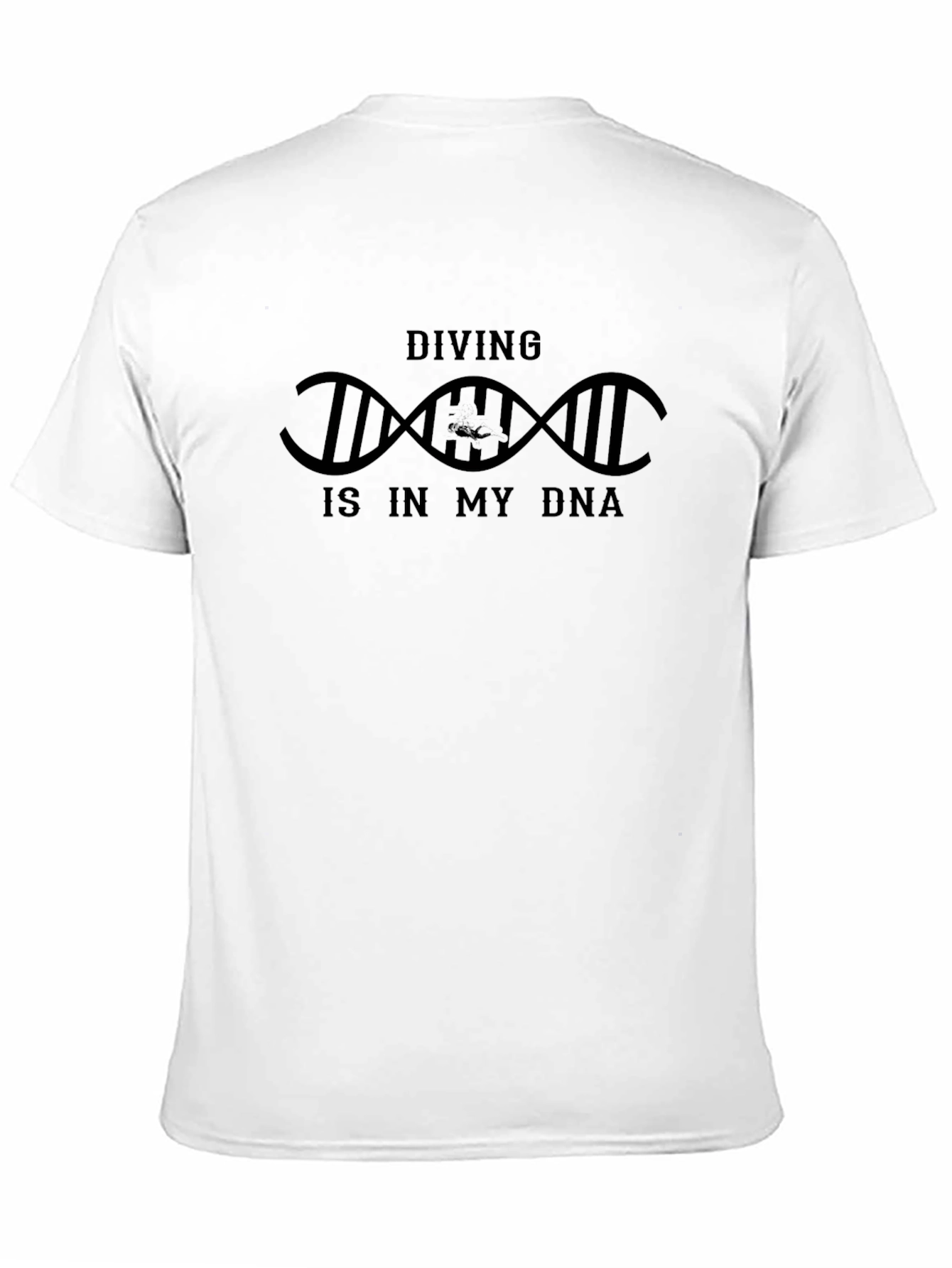 Diving DNA T-Shirt - Black Cotton Tee