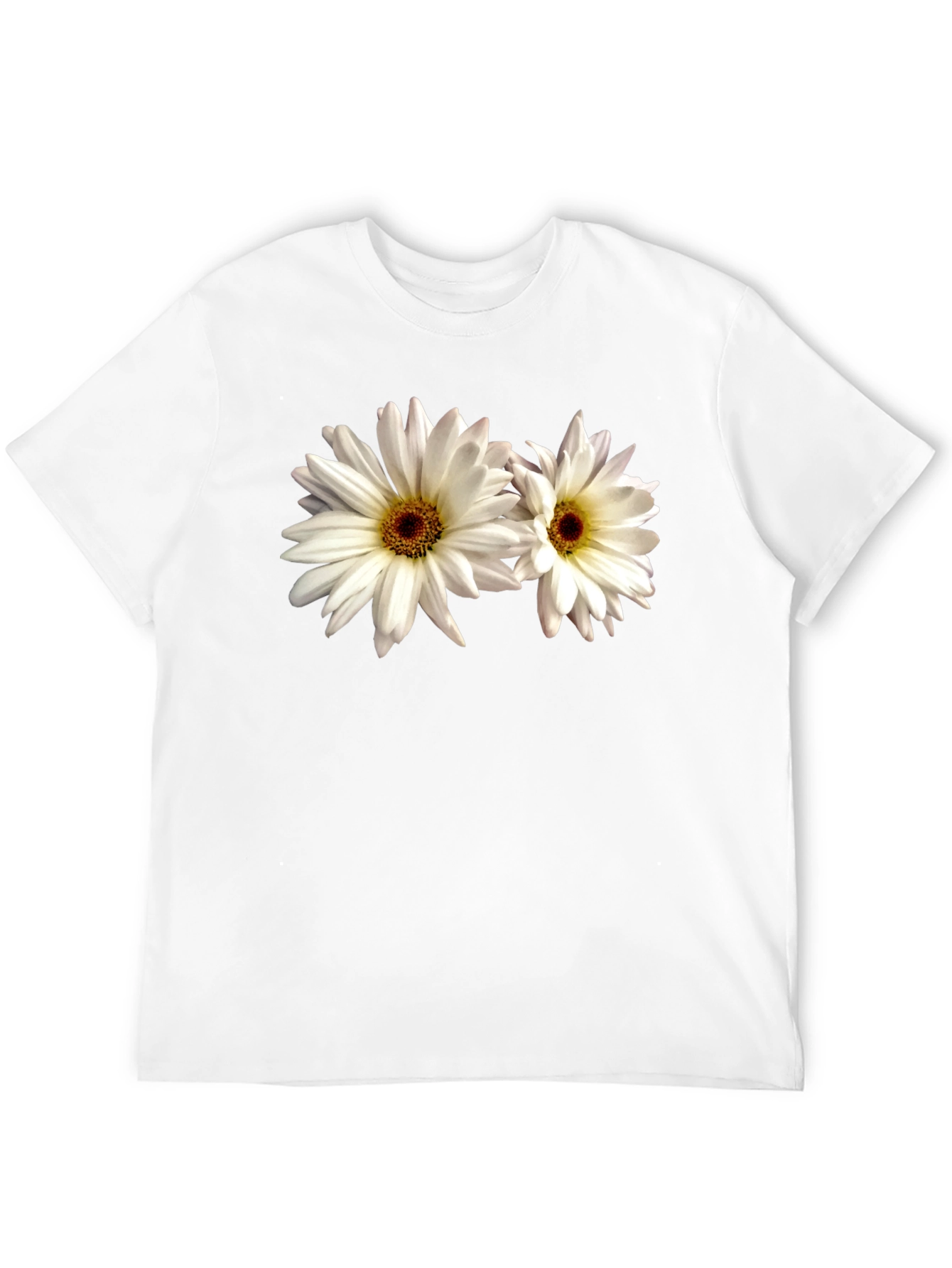 Daisy Flower Graphic Tee - Black