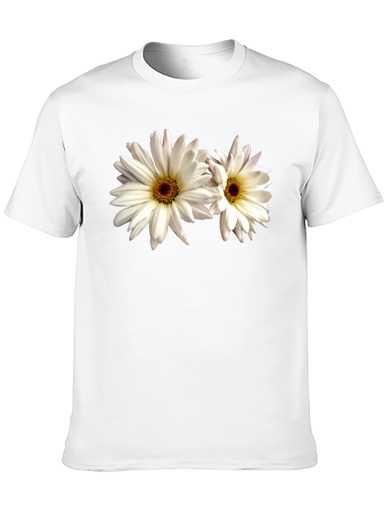 Daisy Flower Graphic Tee - Black