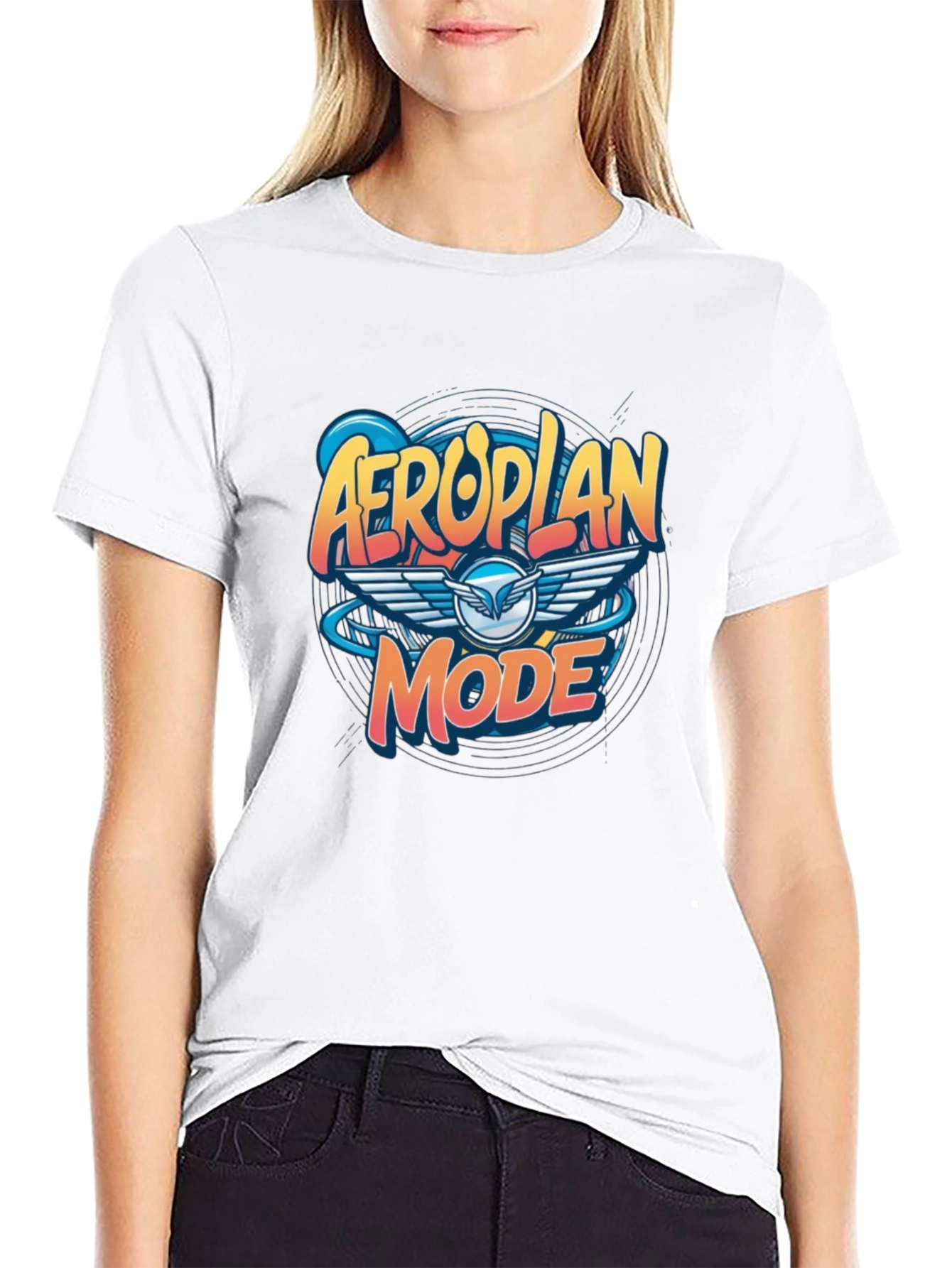 Aeroplan Mode Graphic Tee - Black