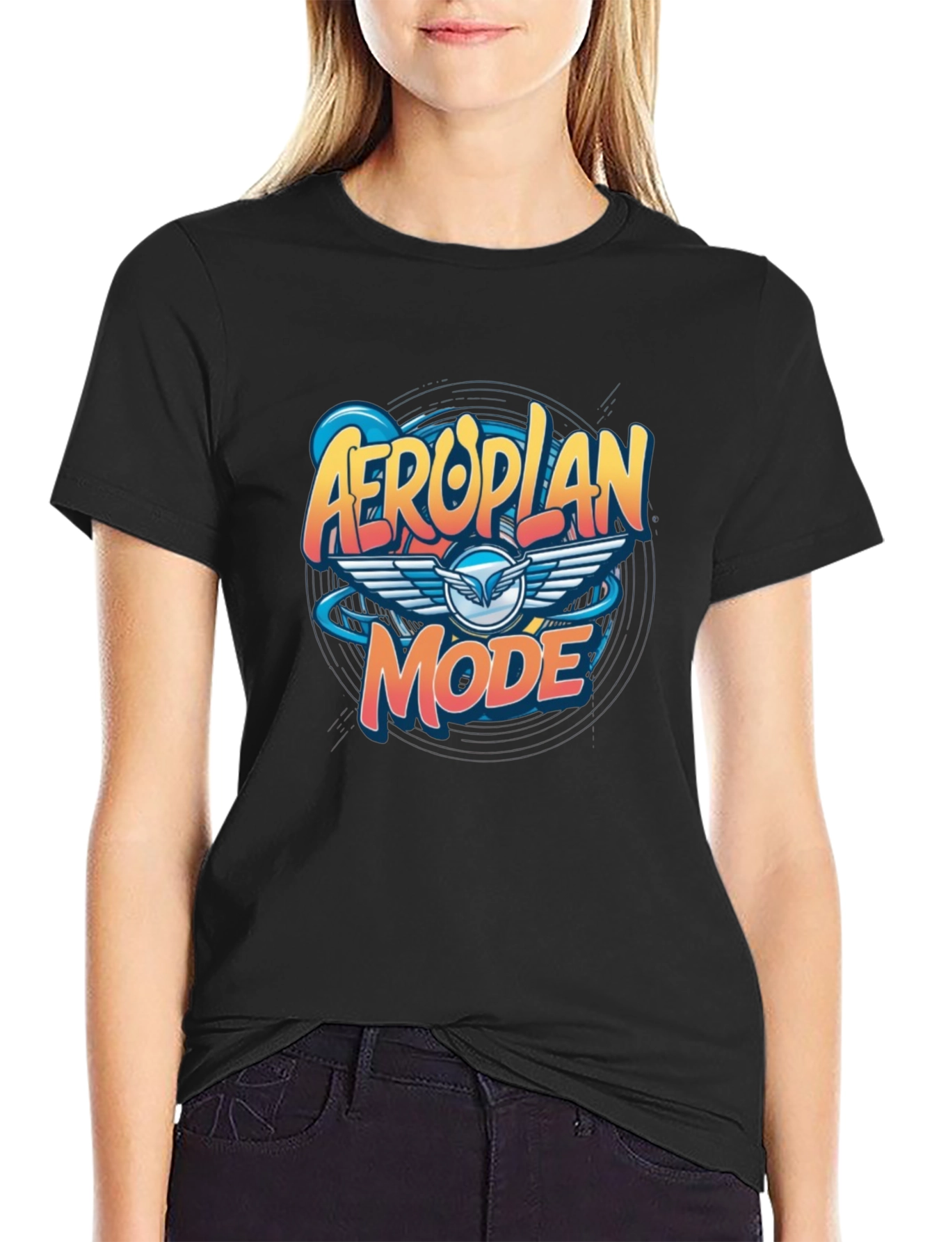 Aeroplan Mode Graphic Tee - Black