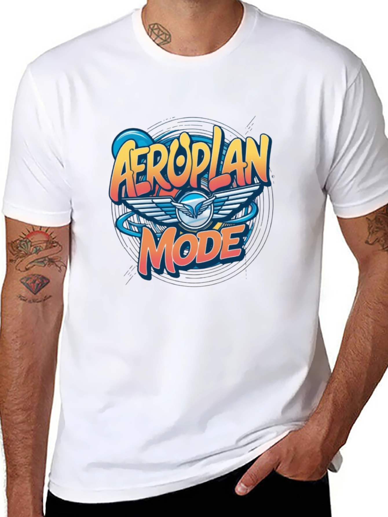 Aeroplan Mode Graphic Tee - Black