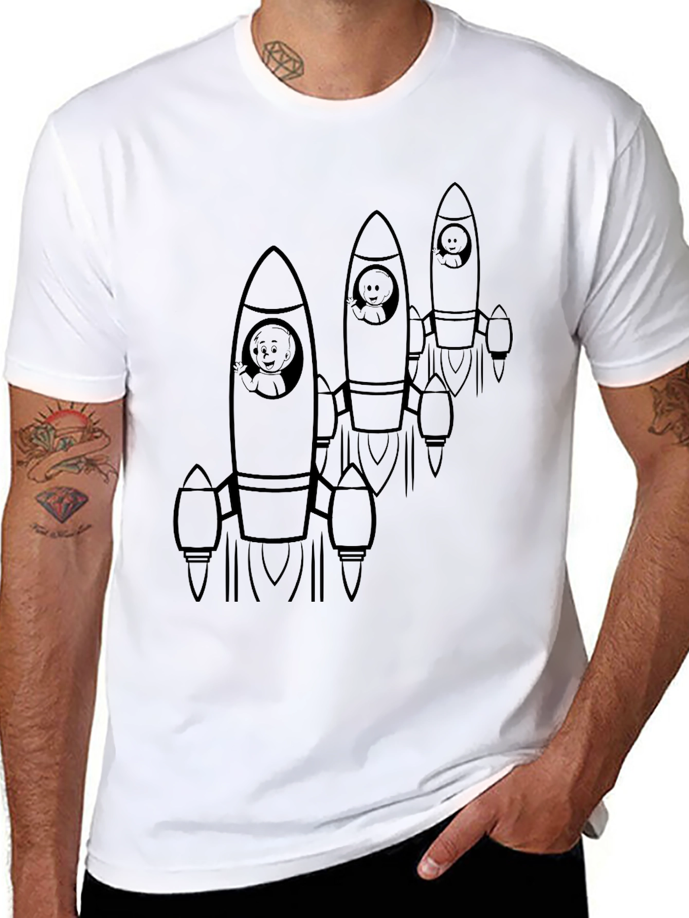 Rocket Babies Black T-Shirt
