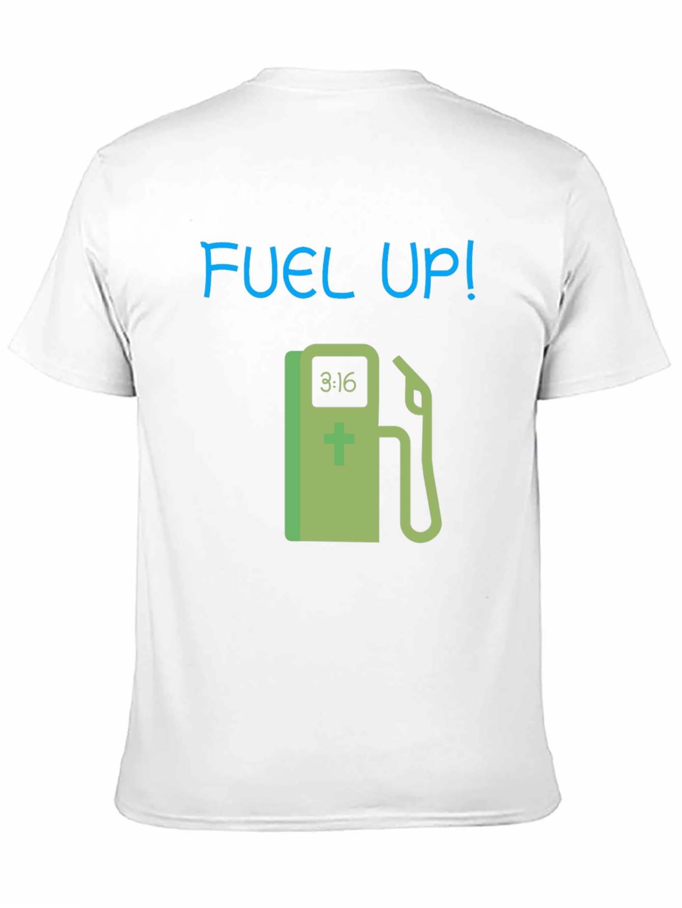 Fuel Up! Graphic Tee - Black Cotton T-Shirt