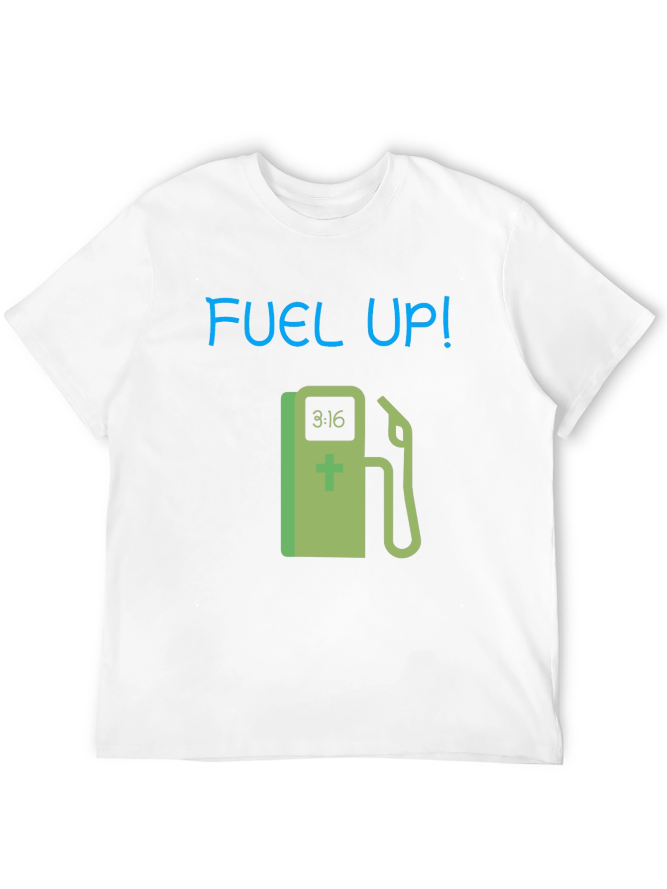 Fuel Up! Graphic Tee - Black Cotton T-Shirt
