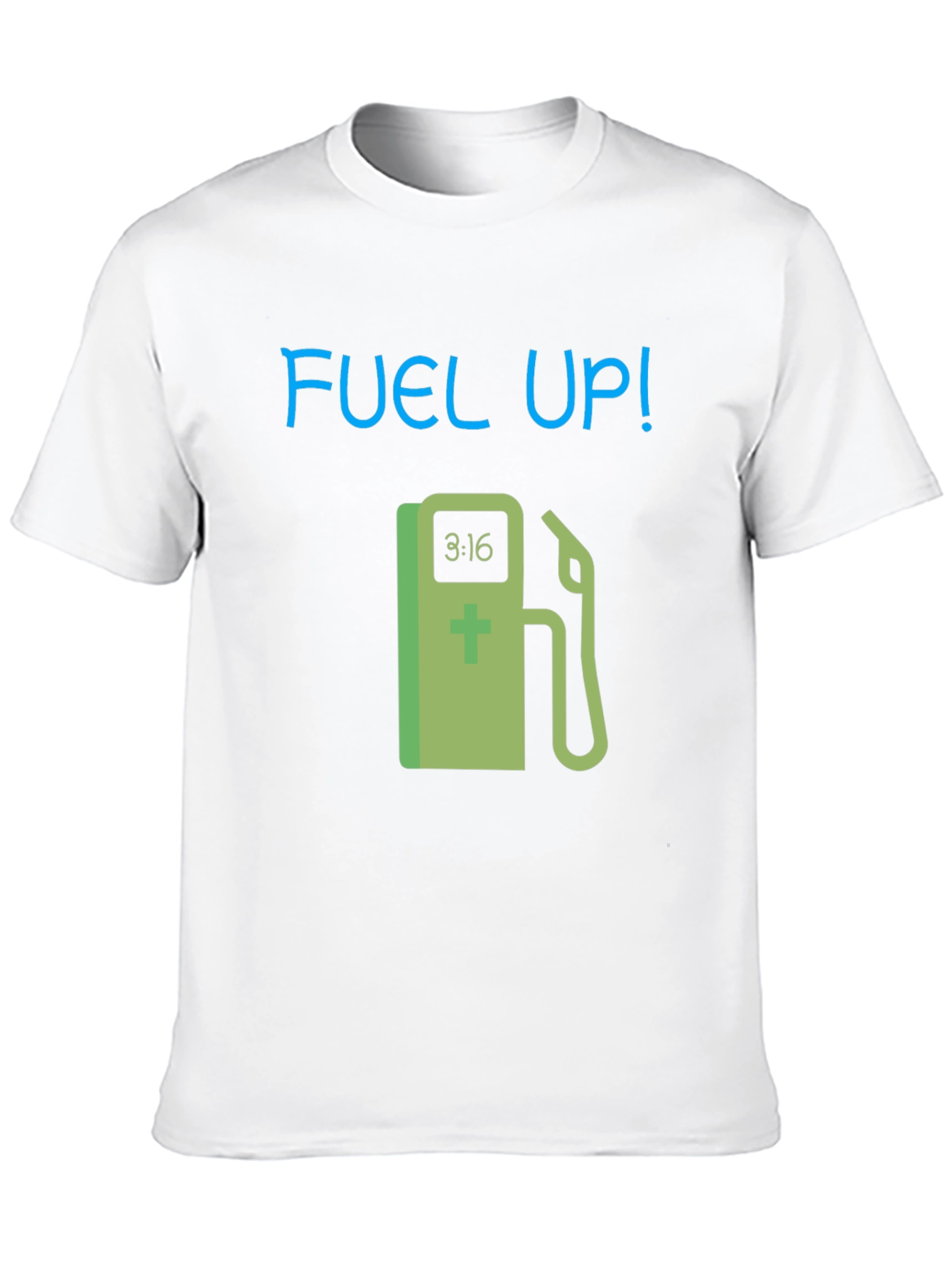 Fuel Up! Graphic Tee - Black Cotton T-Shirt